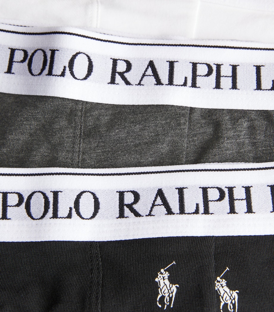 Stretch-Cotton Classic Trunks (Pack of 3) WHT/CHCL HTR/BLK Image 5