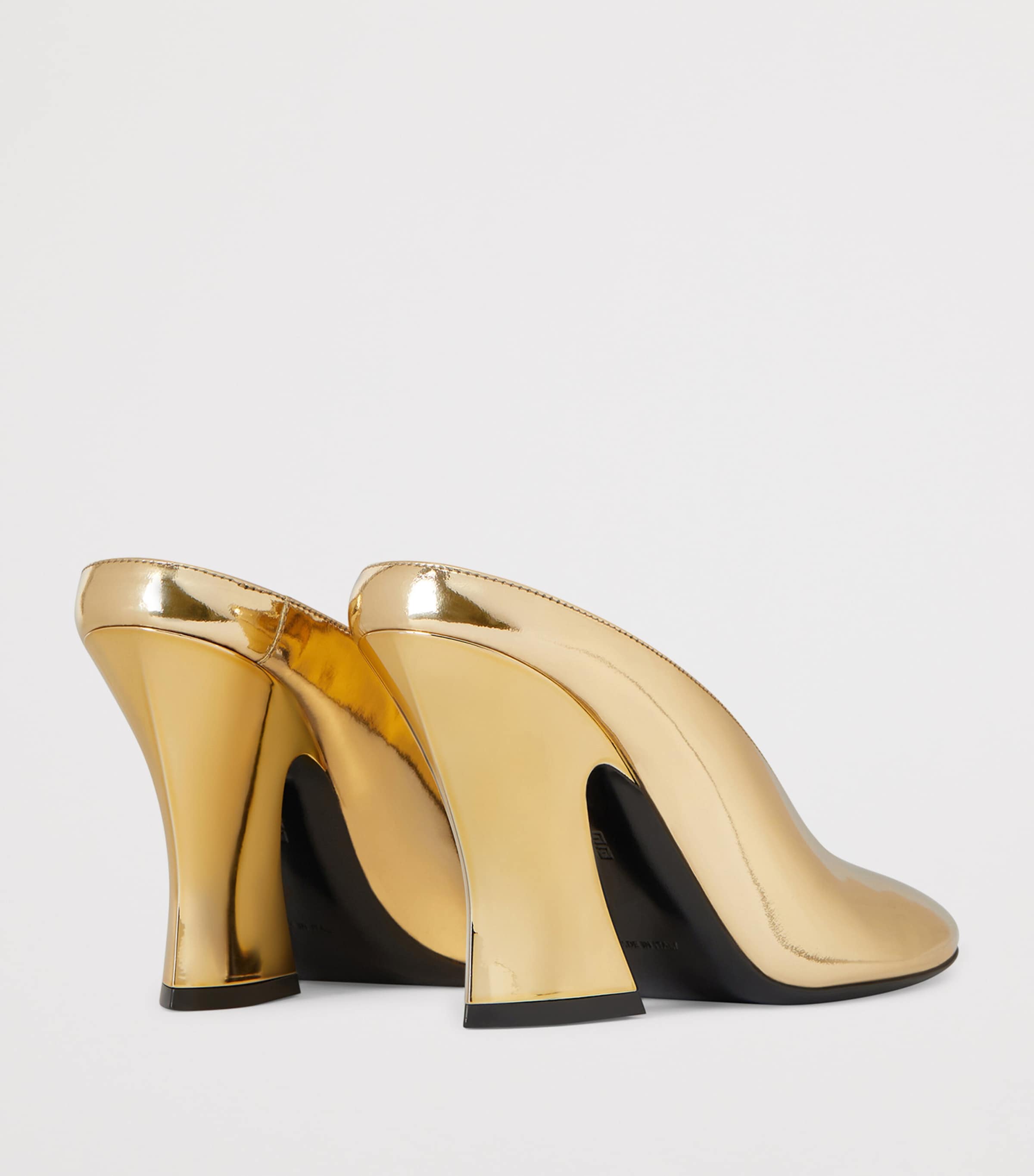 Patent Leather Sculptural Pumps 95 GOLDEN Image 4
