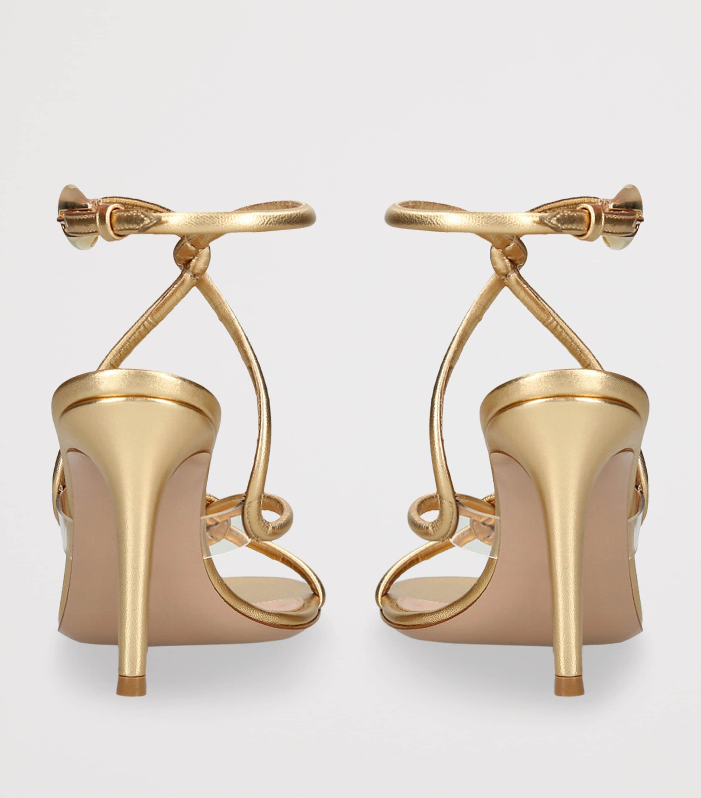 Black Mamba Heeled Sandals 85 GOLD Image 2