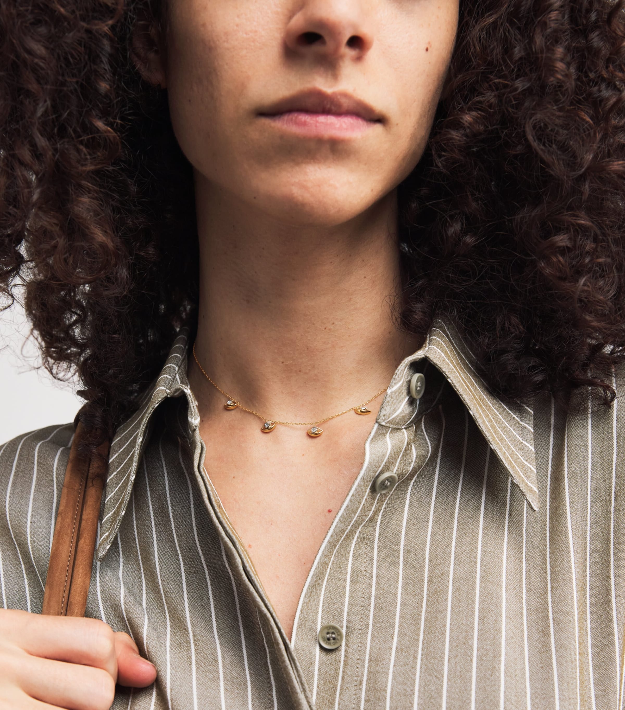 Yellow Gold and Diamond N*93 Salvatore Choker YELLOW GOLD Image 2