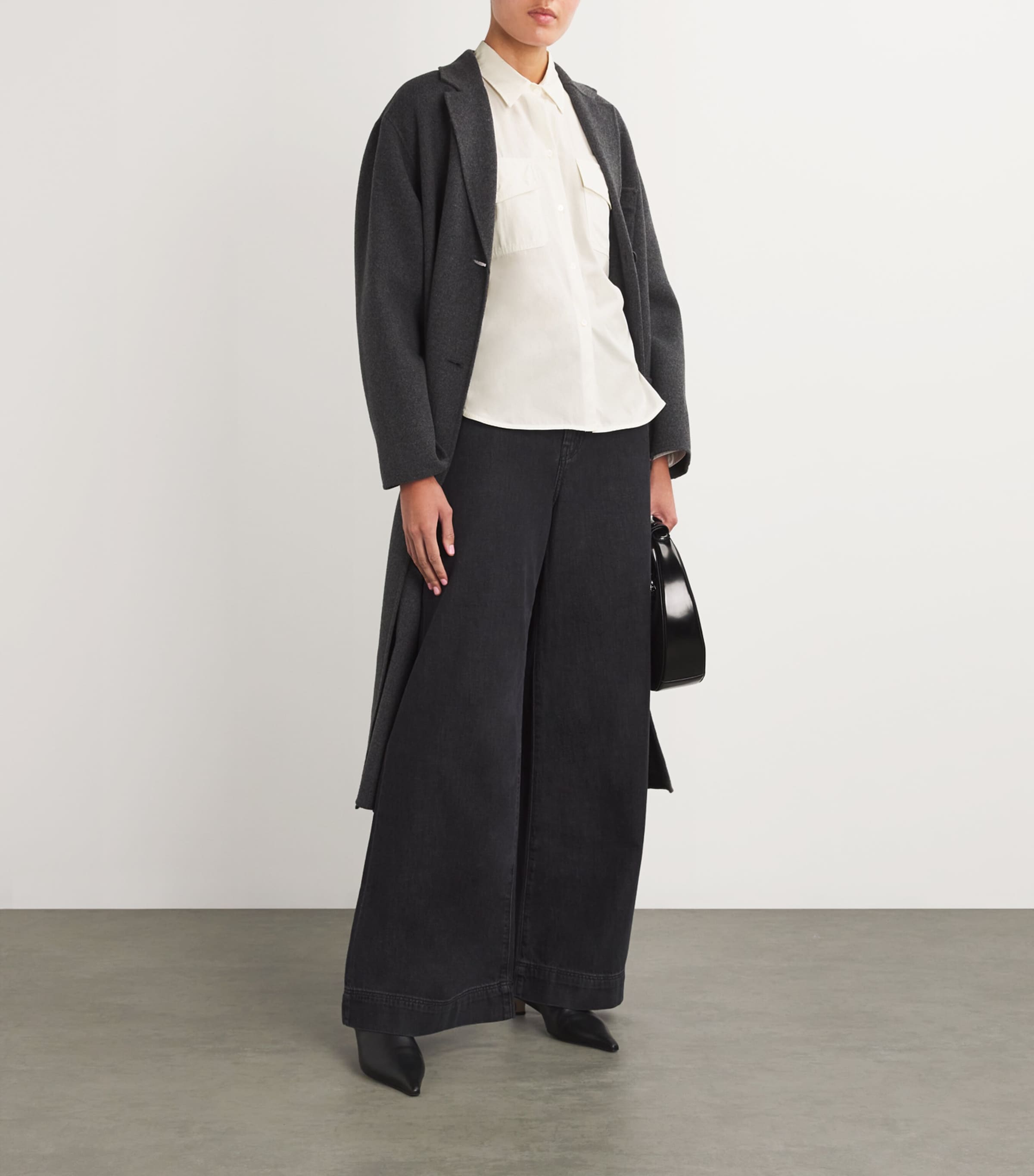 Weekend Max Mara Womens Cotton Twin-Pocket Shirt White Image 2