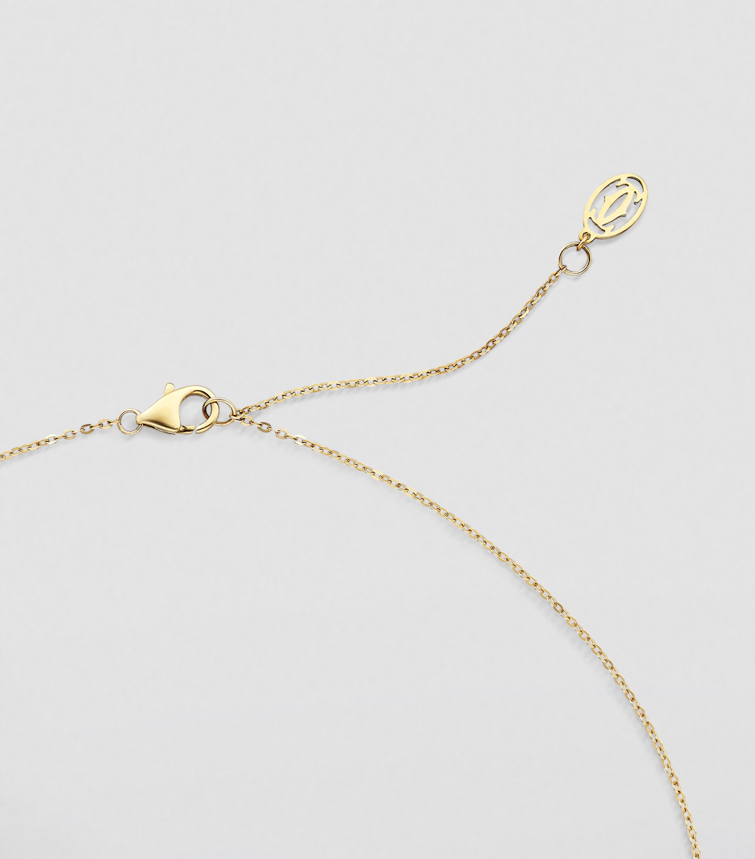 Mixed Gold and Diamond Trinity Necklace MIXED GOLD Image 3