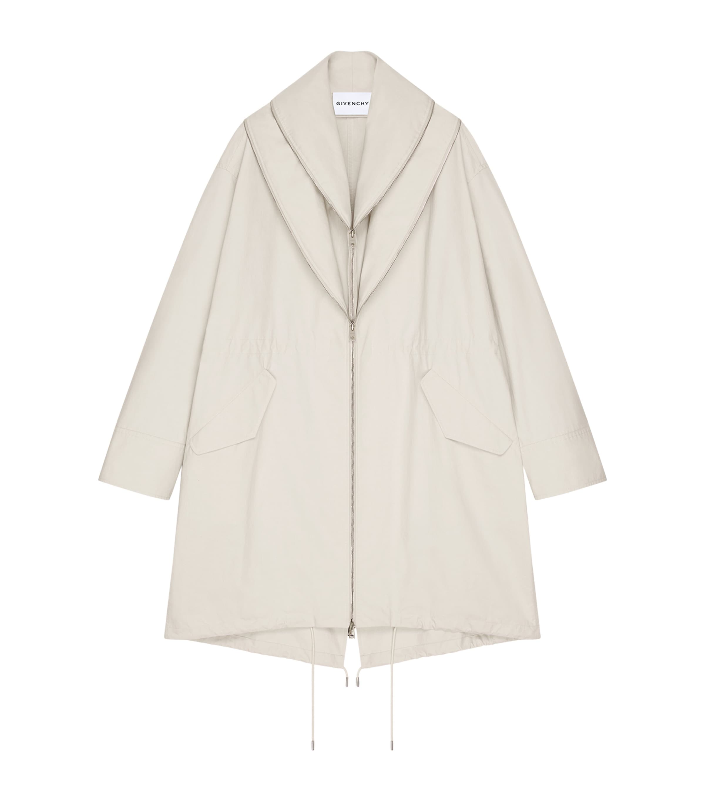 Cotton-Tech Double-Zip Parka LIGHT BEIGE Image 1