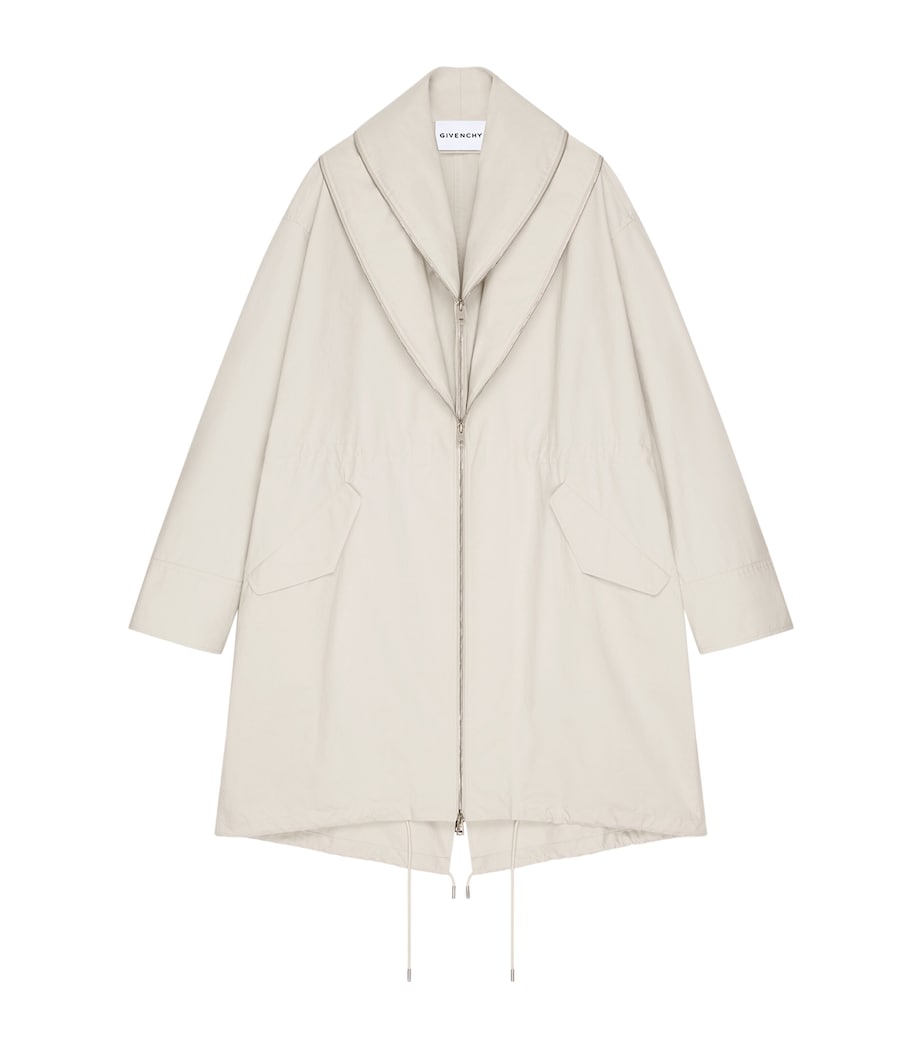 Cotton-Tech Double-Zip Parka LIGHT BEIGE Image 1