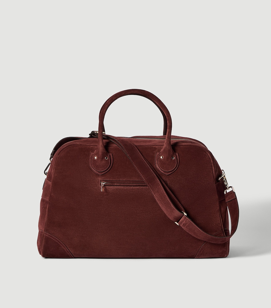 Brunello Cucinelli Suede Travel Holdall Bag Image 5