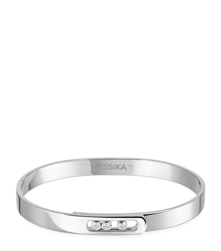 Messika Move Noa White Gold and Diamond Bangle White Gold Image 1