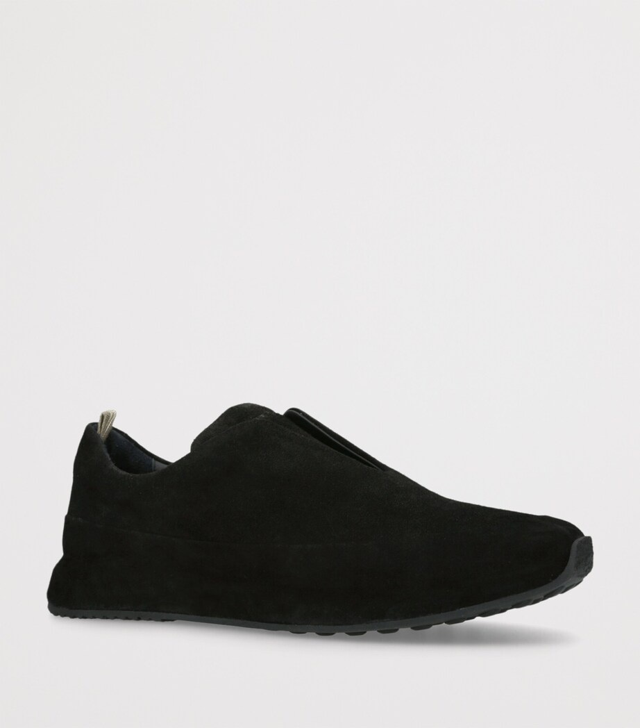 Officine Creative Suede Race Sneakers Black Image 3
