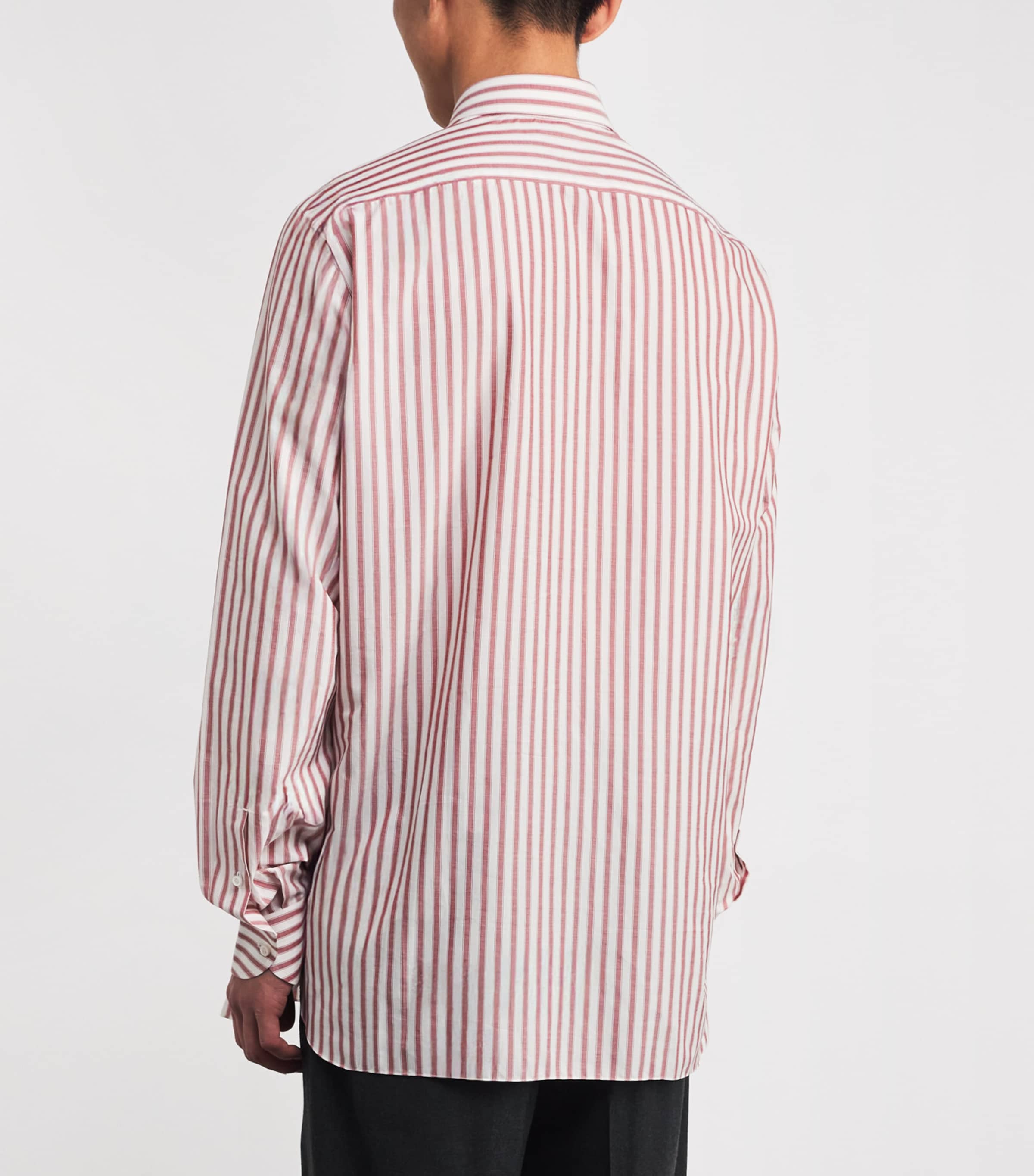 Cotton Stripe Dress Shirt 2 Image 4