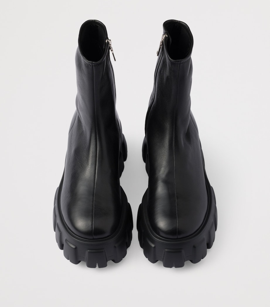 Nappa Leather Monolith Ankle Boots F0002 Image 3