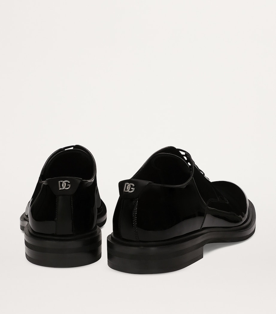 Patent Leather Derby Shoes 80999-BLACK Image 4