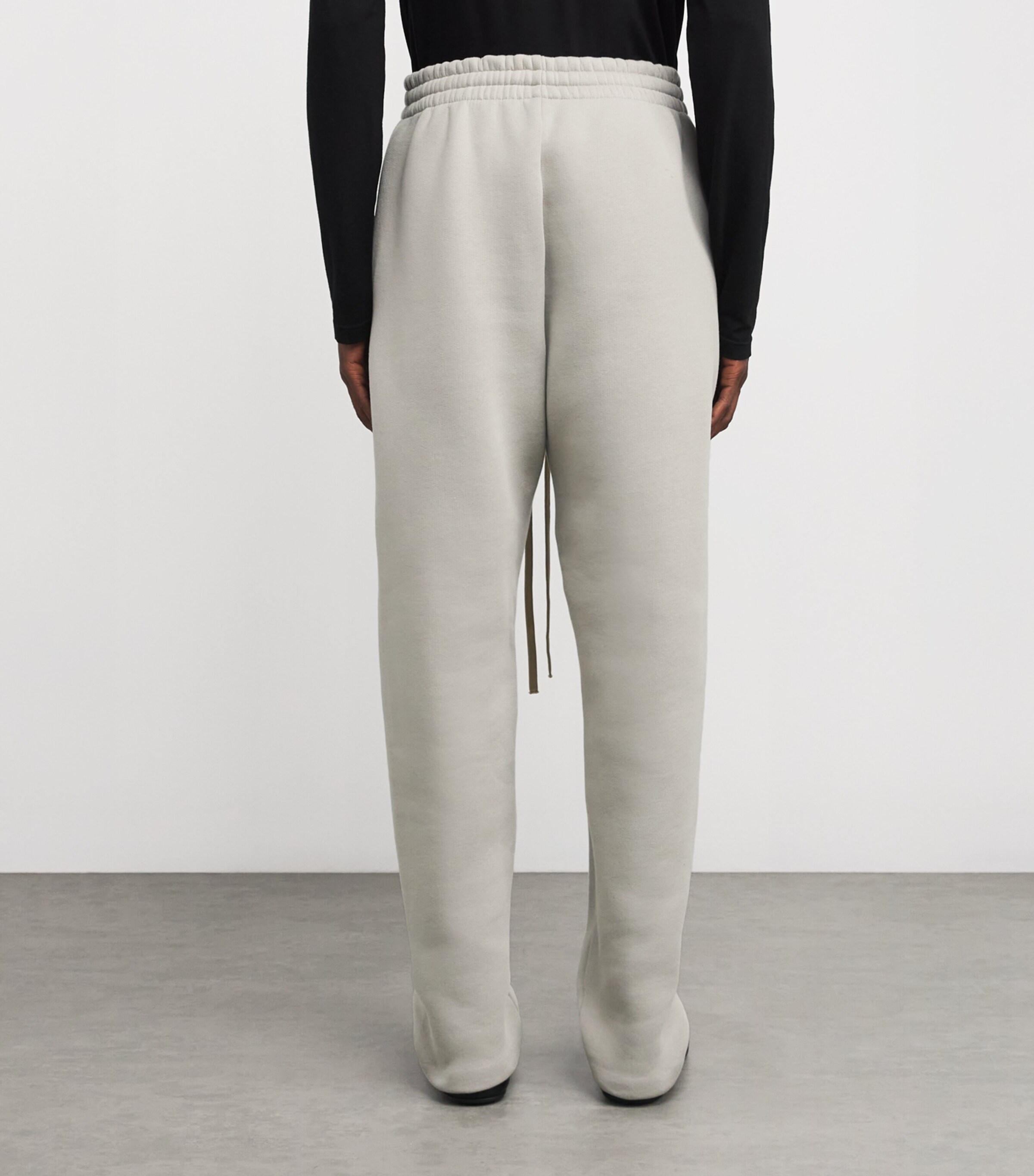Fear Of God Mens Cotton-Blend Fleece Sweatpants Dove Grey Image 4