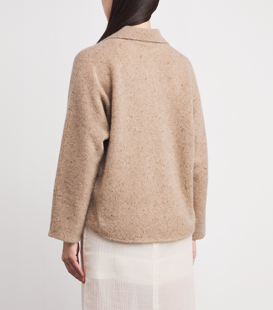 Donegal Dolman Polo Sweater H OAT DONEGAL-926HOD Image 4