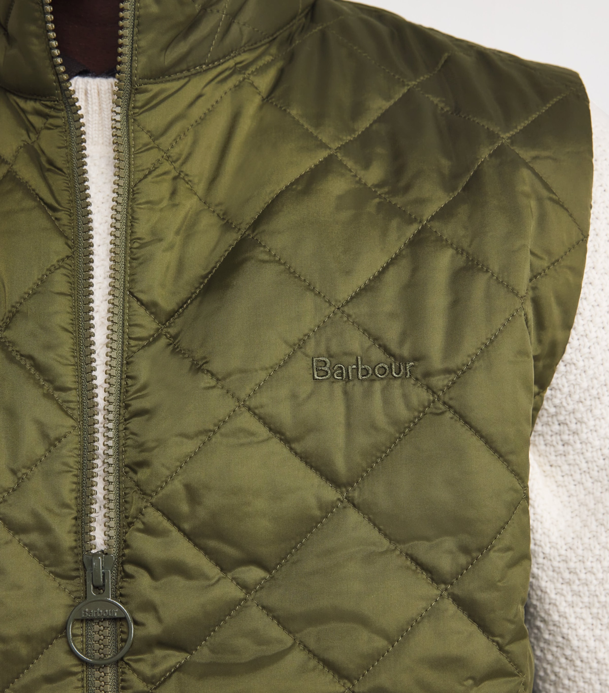 Quilted Monty Gilet OLIVE Image 6