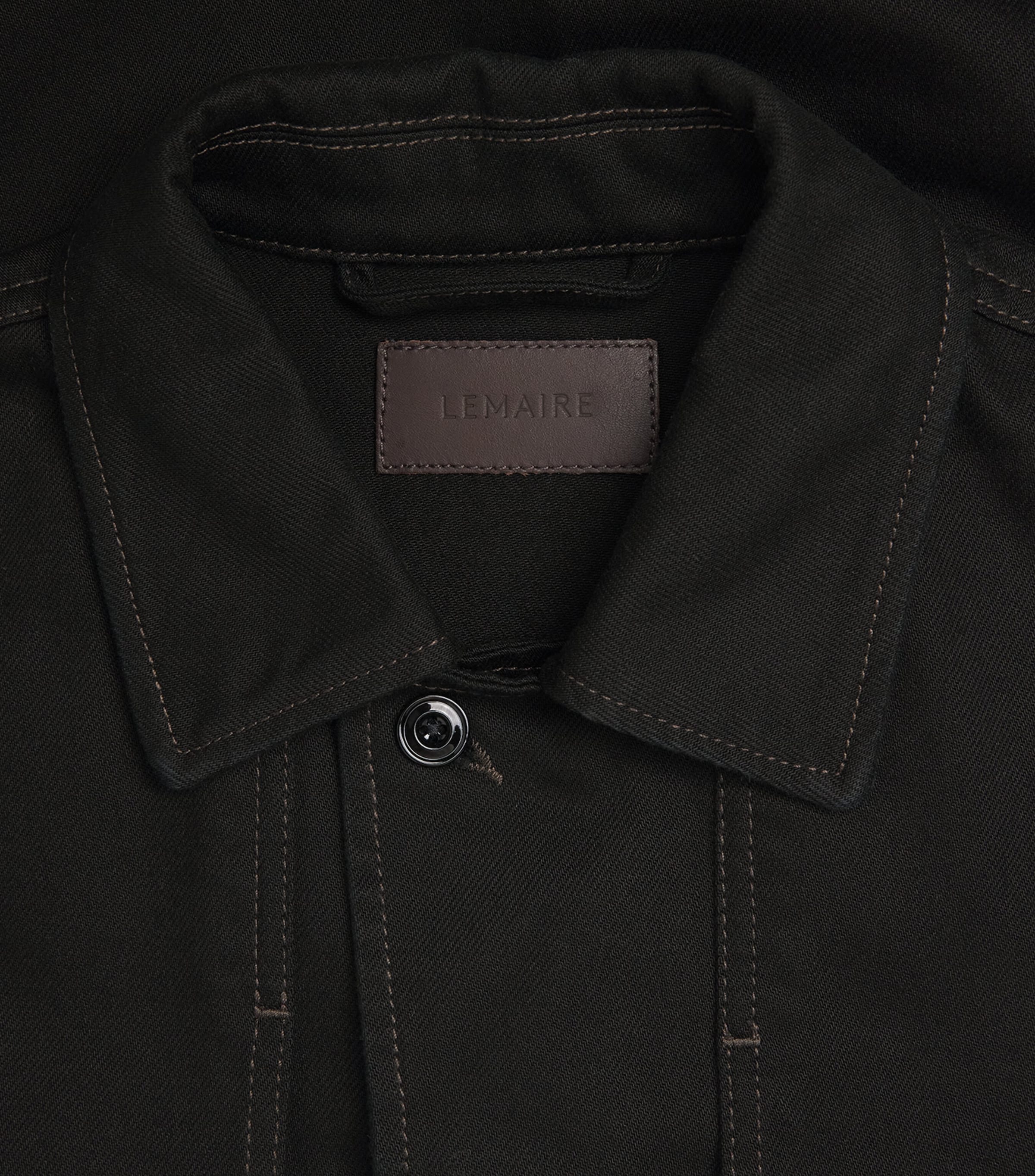 Lemaire Womens Boxy Denim Jacket Black Image 6