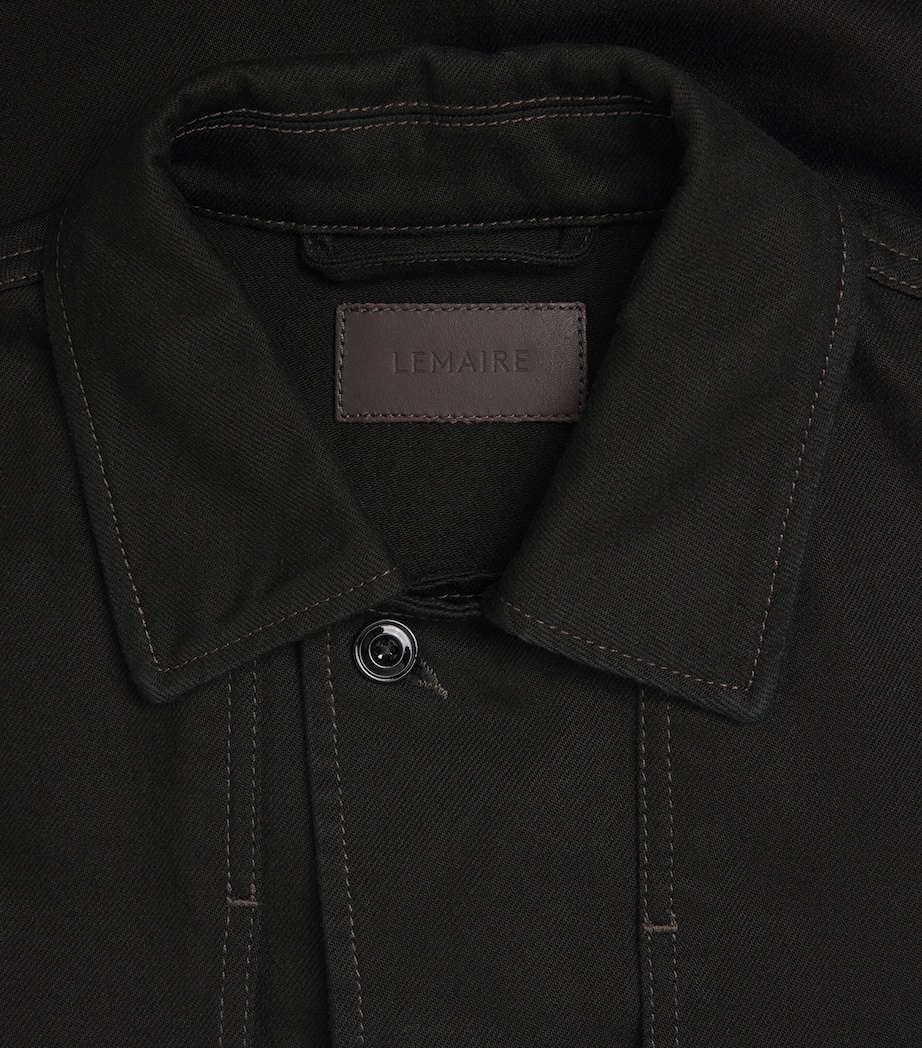 Lemaire Womens Boxy Denim Jacket Black Image 6
