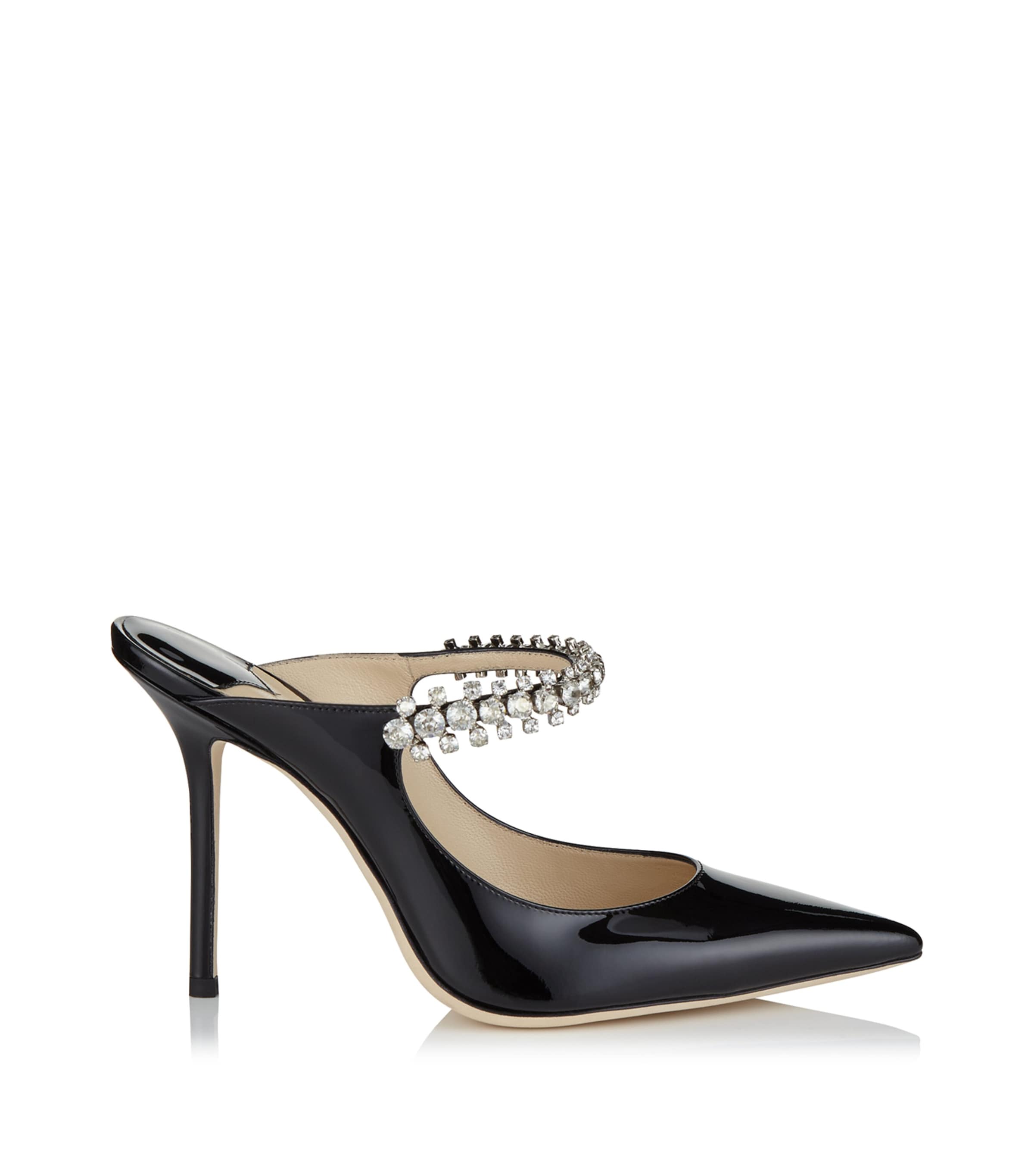 Shop Jimmy Choo Bing 100 Leather Mules In Black