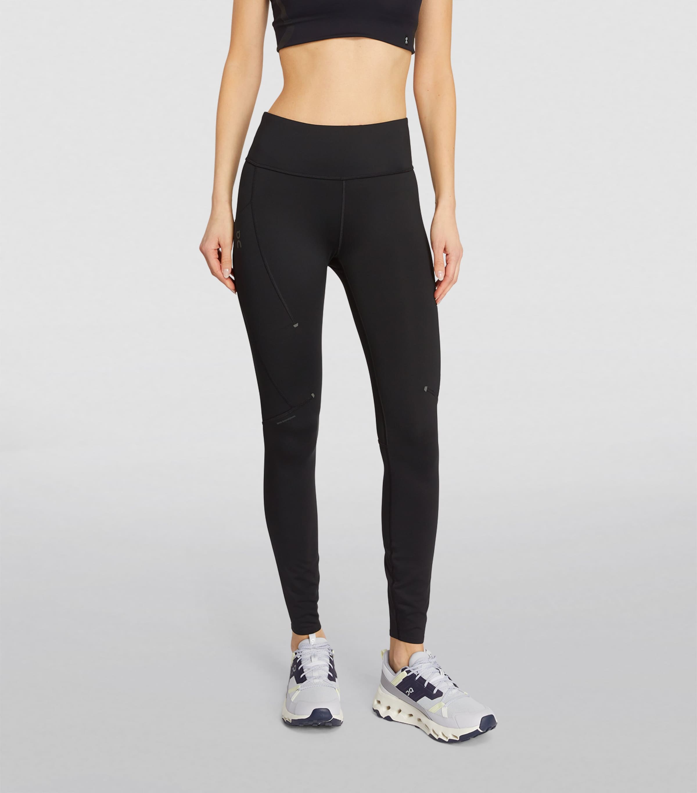 On Womens Performance Leggings Black Image 3