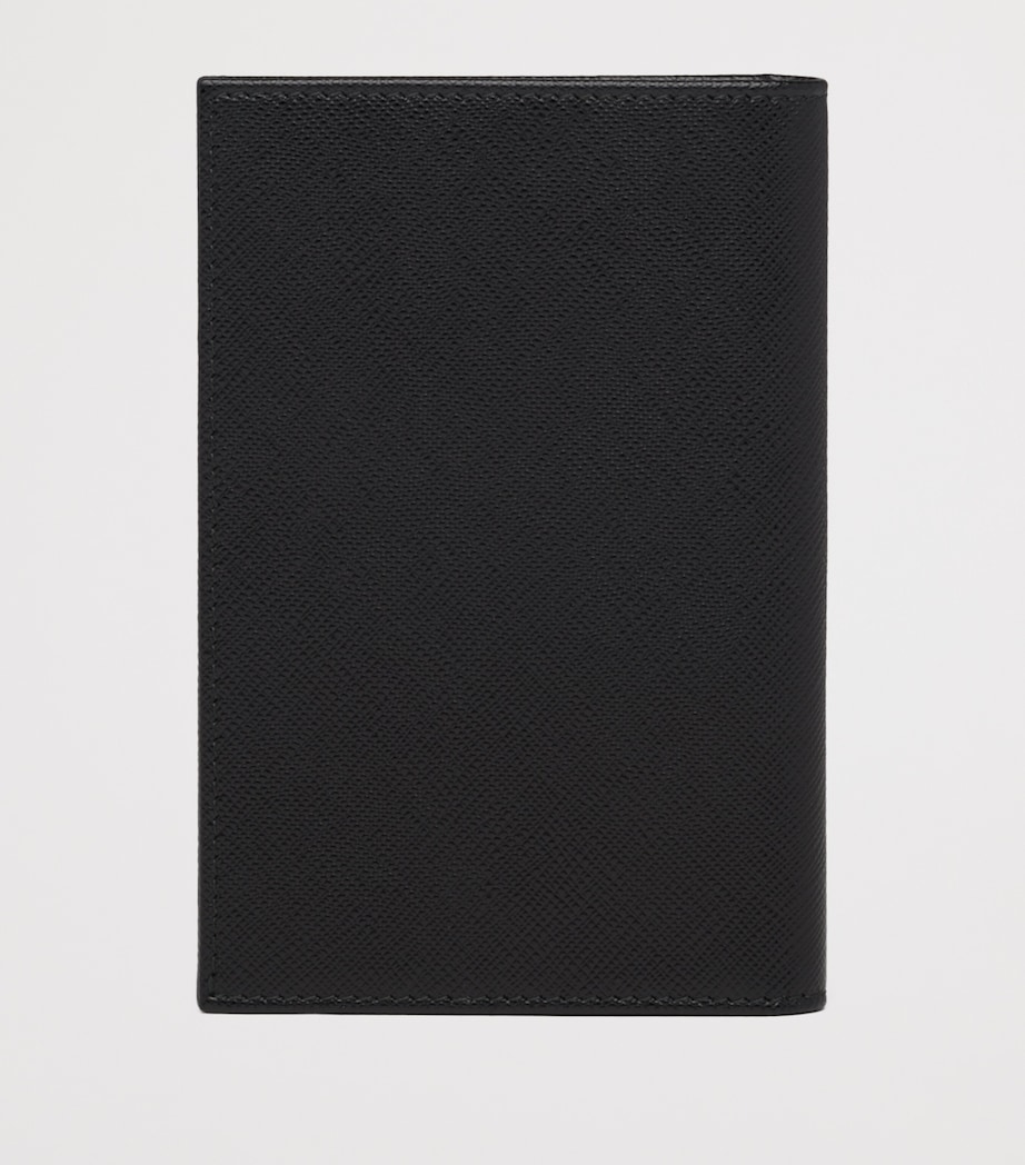 Saffiano Leather Logo Passport Holder F0002 Image 2