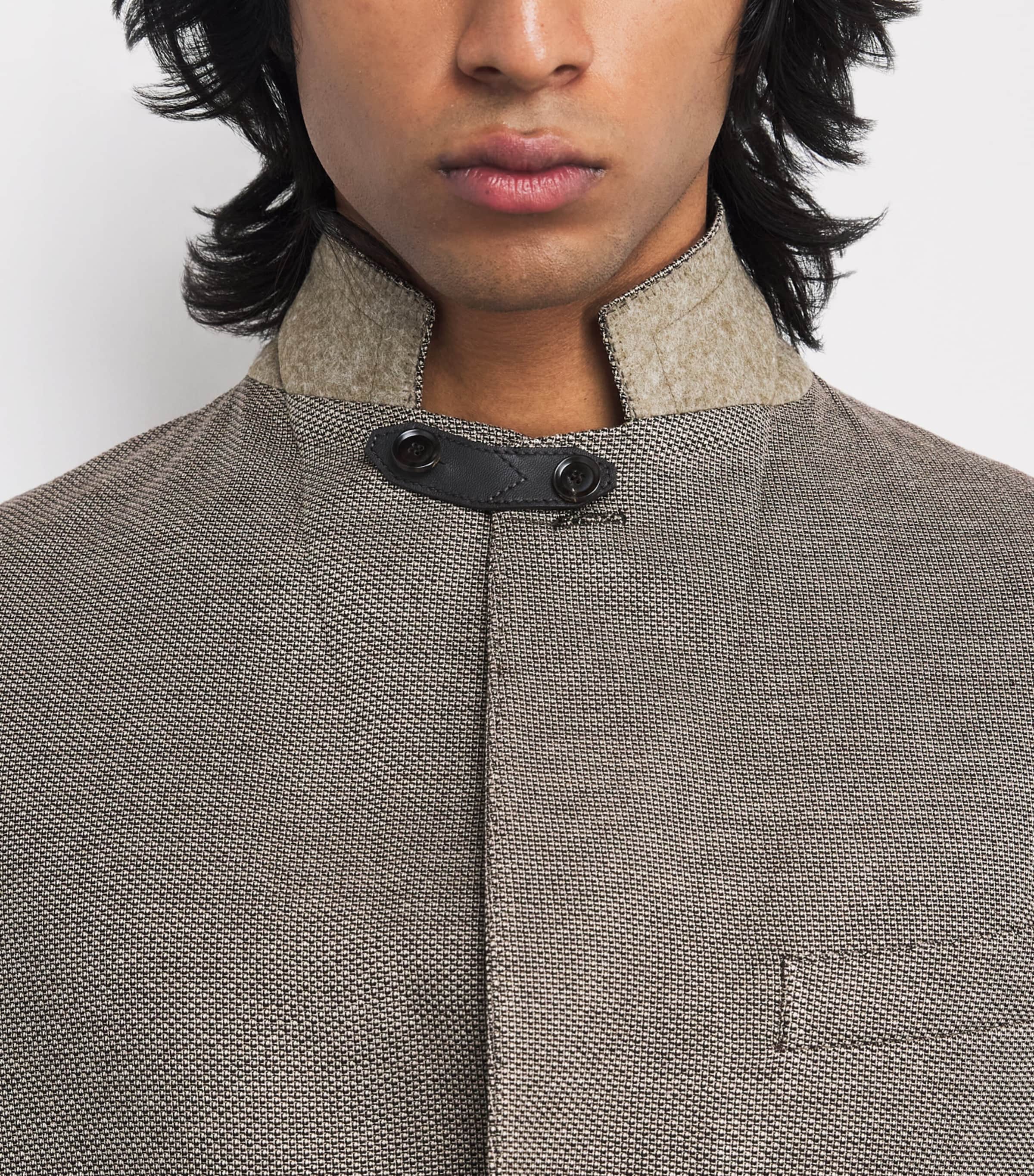 Silk-Wool Single-Breasted Blazer 1910 Image 7