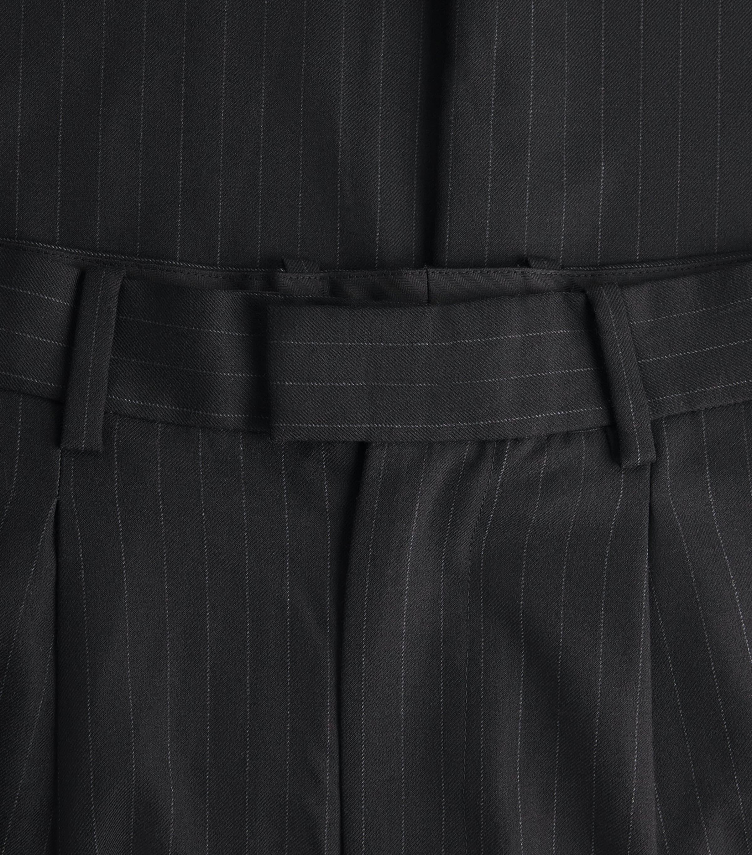 DOMREBEL Mens Pinstripe Backstage Trousers Black Image 6