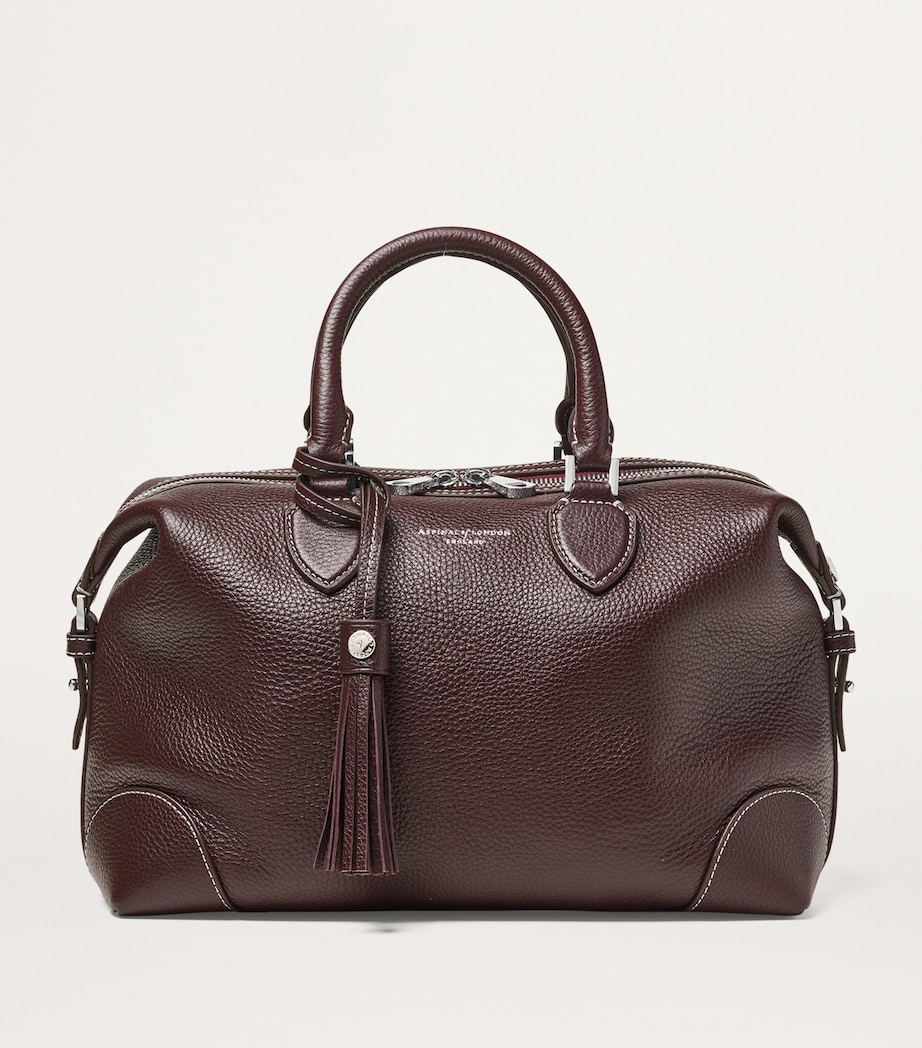 Leather Hudson Bowling Bag WINE Image 2