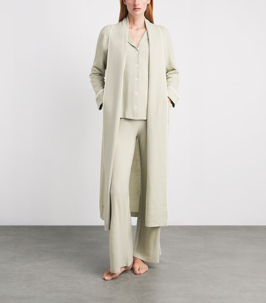 arch 4 Womens Kid Cashmere Whitehall Place Robe Laurel Green Image 2