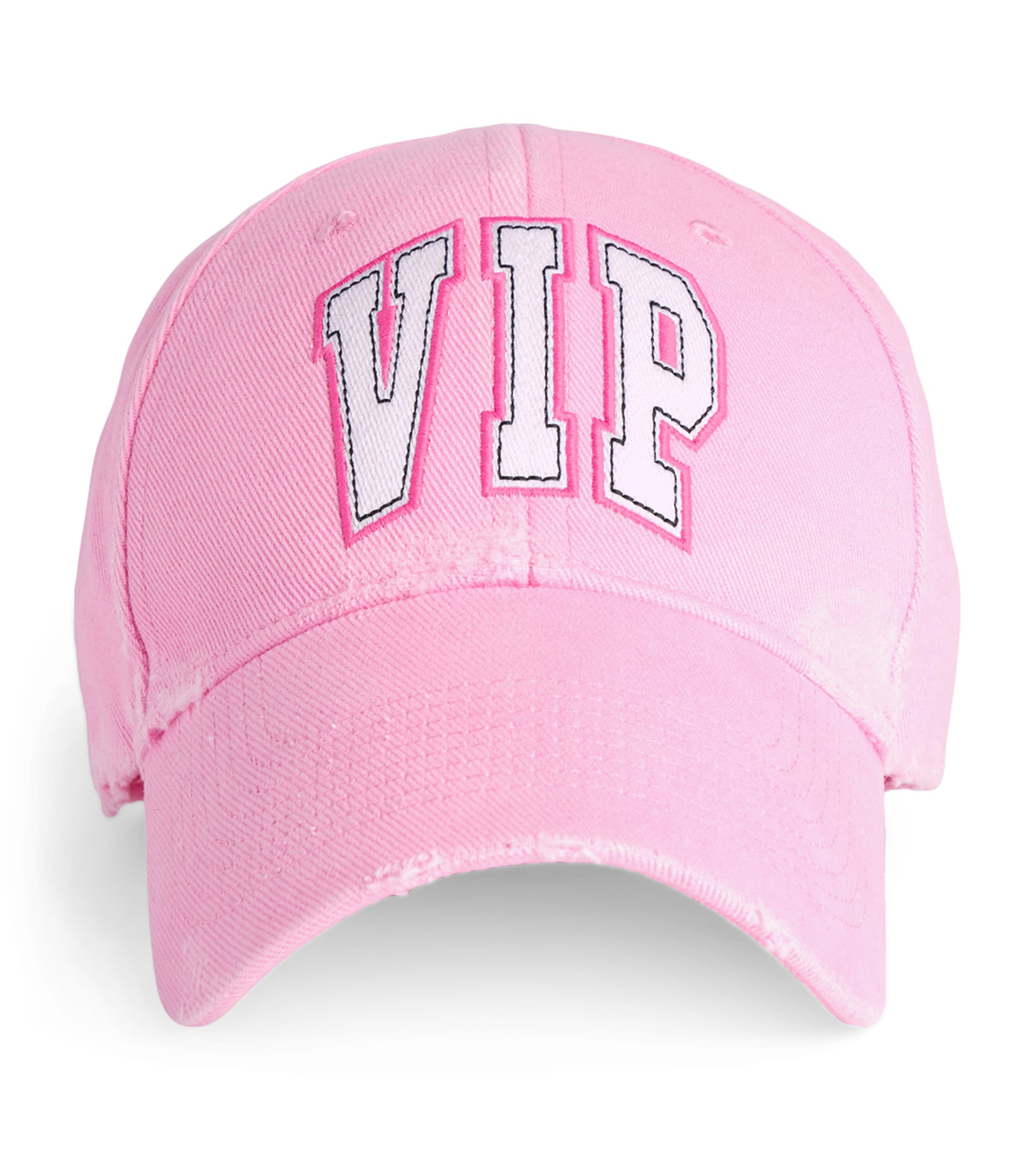 Balenciaga Cotton Vip Baseball Cap In Brown
