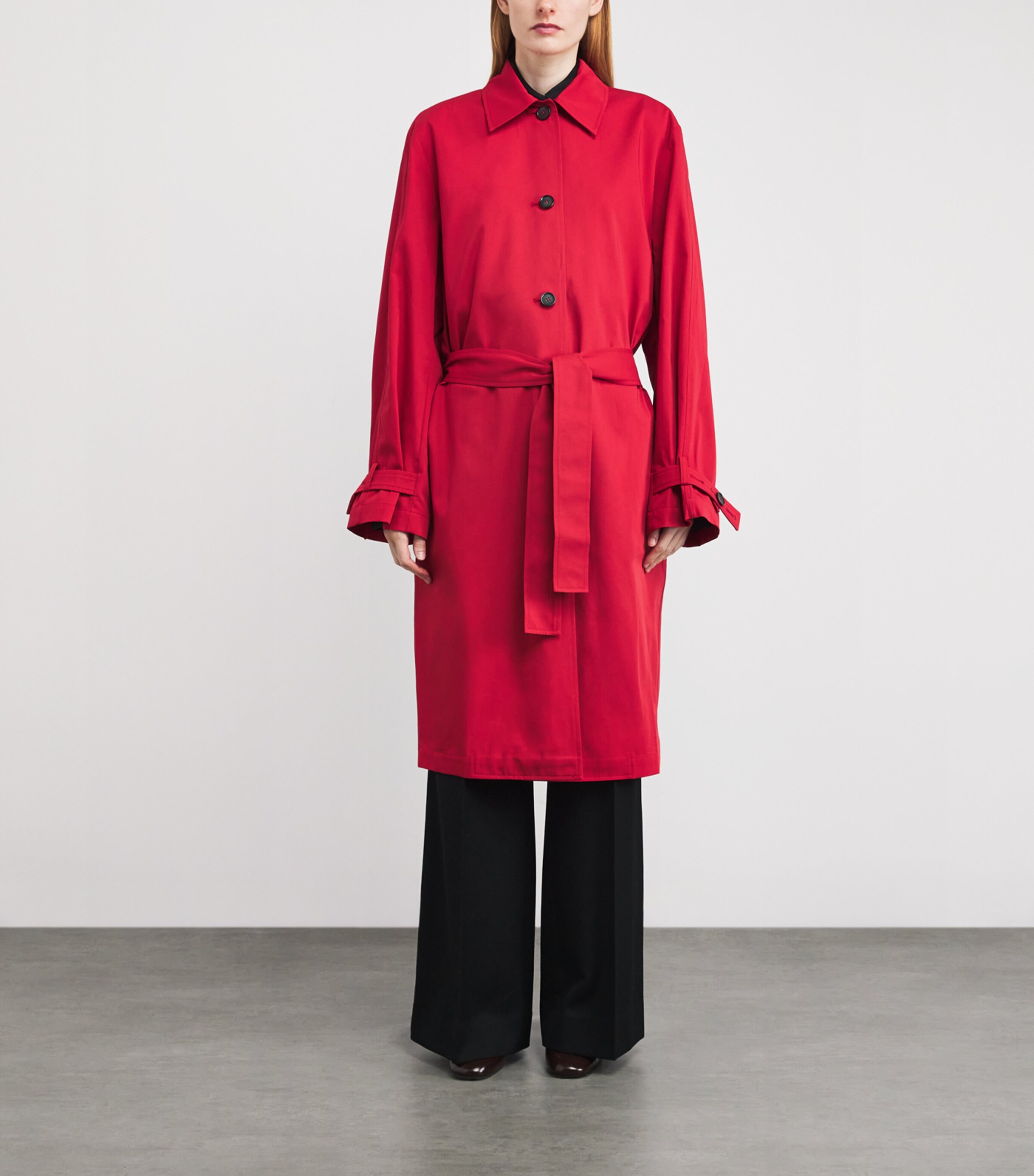 Organic Cotton Spring Trench Coat 344 POPPY Image 3