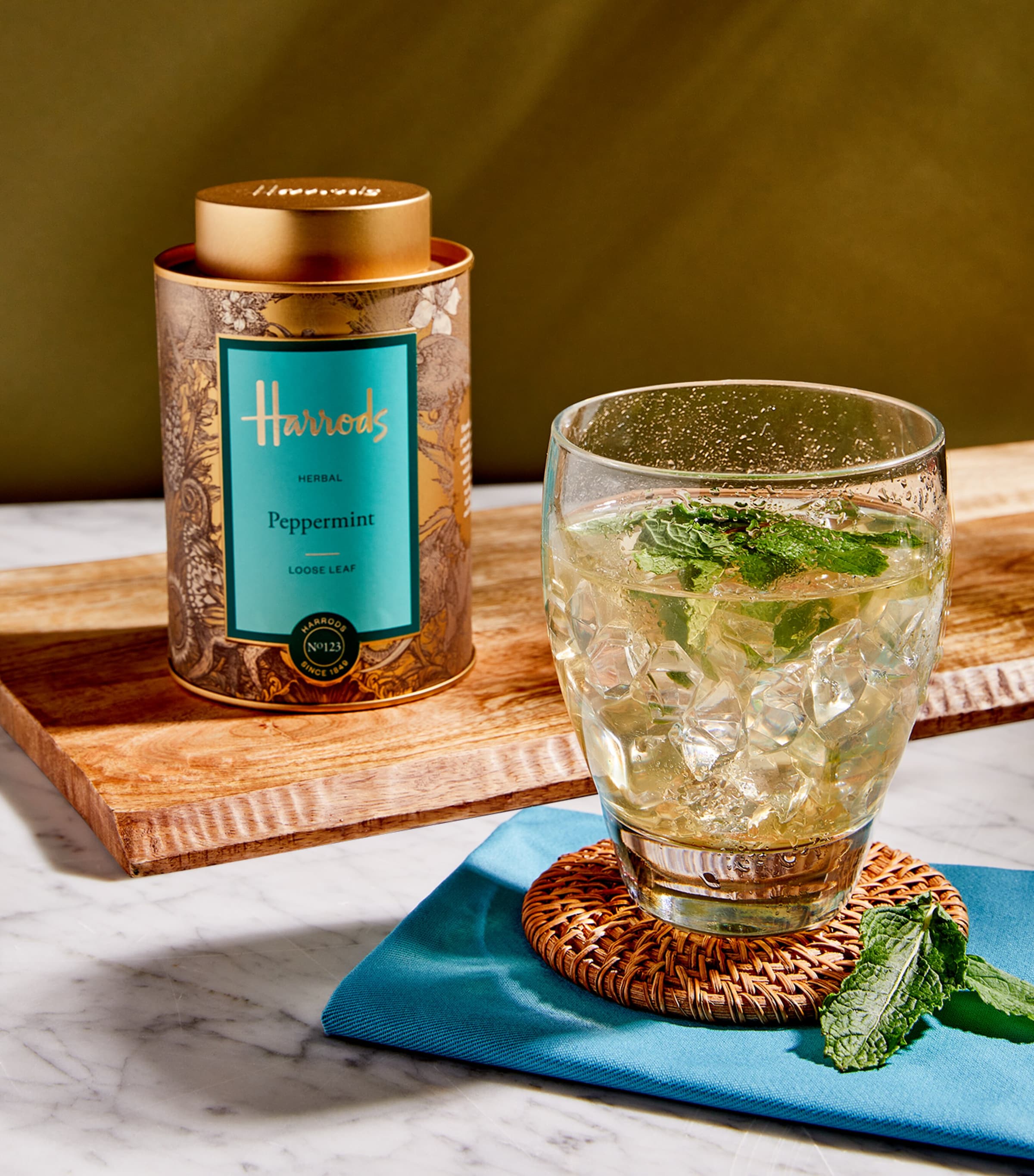 Harrods No. 120 Peppermint Loose Leaf Tea (90g) | Harrods US