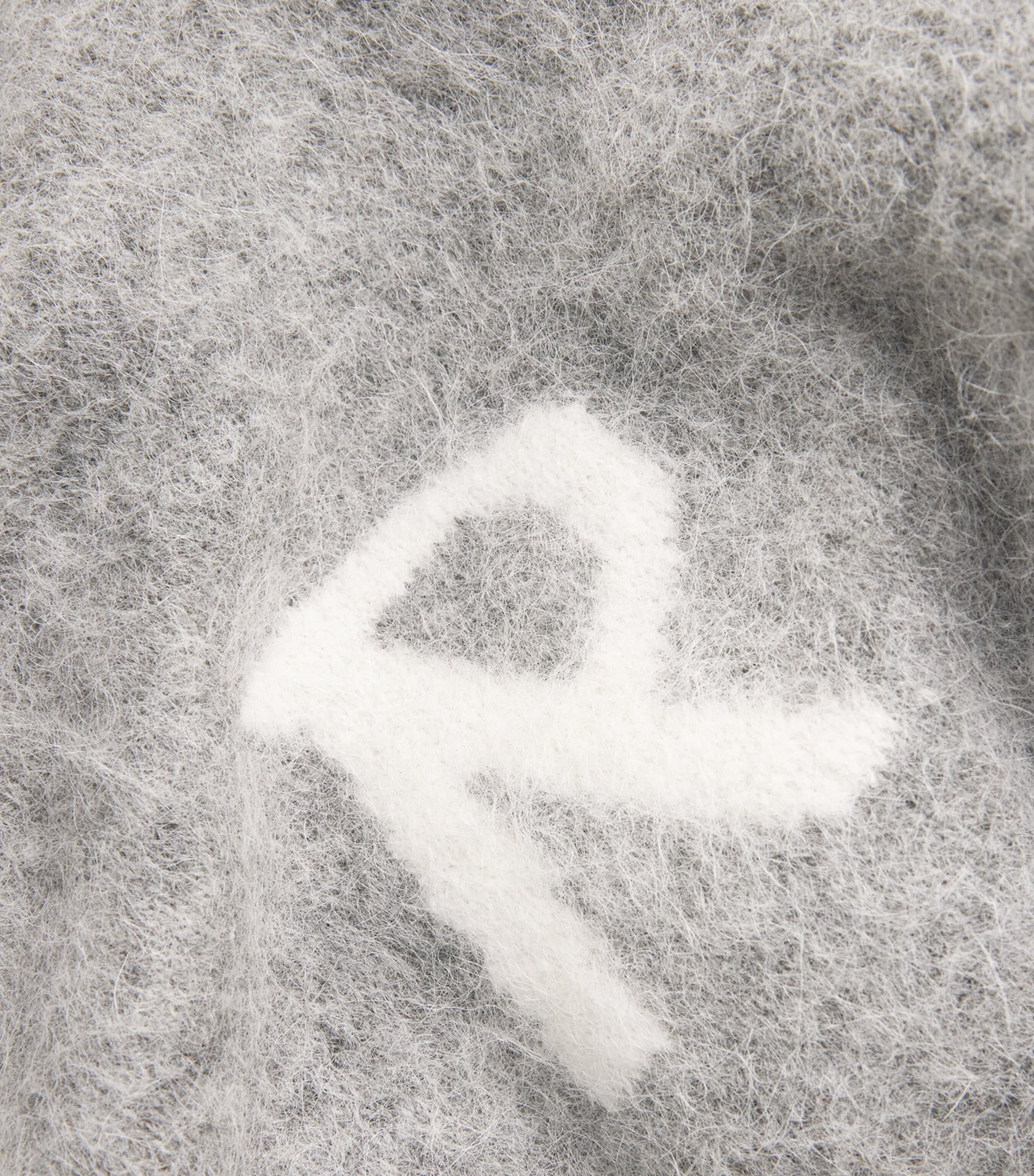 Alpaca-Blend Logo Oversized Sweater GREY Image 5