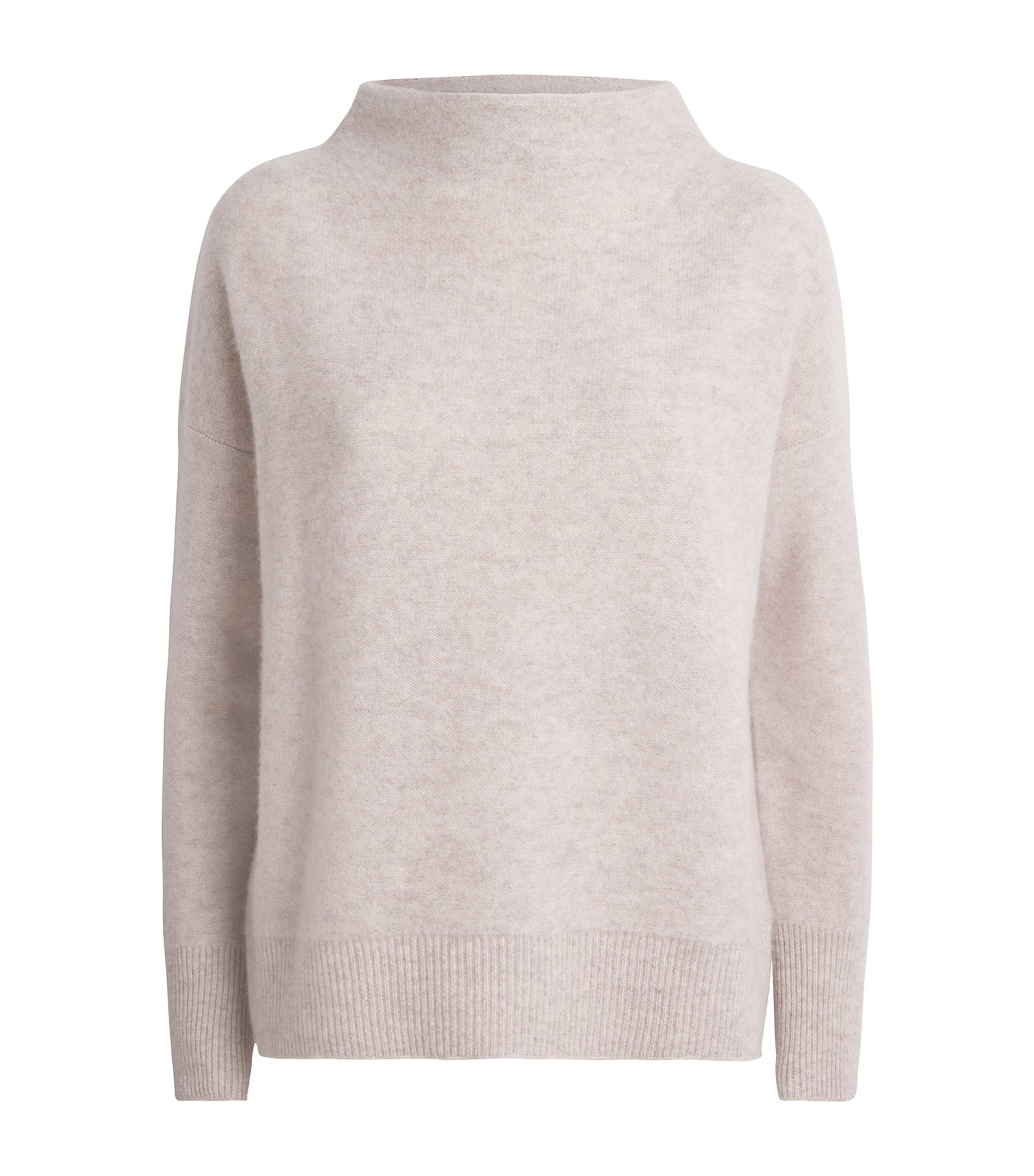 Cashmere Funnel-Neck Sweater