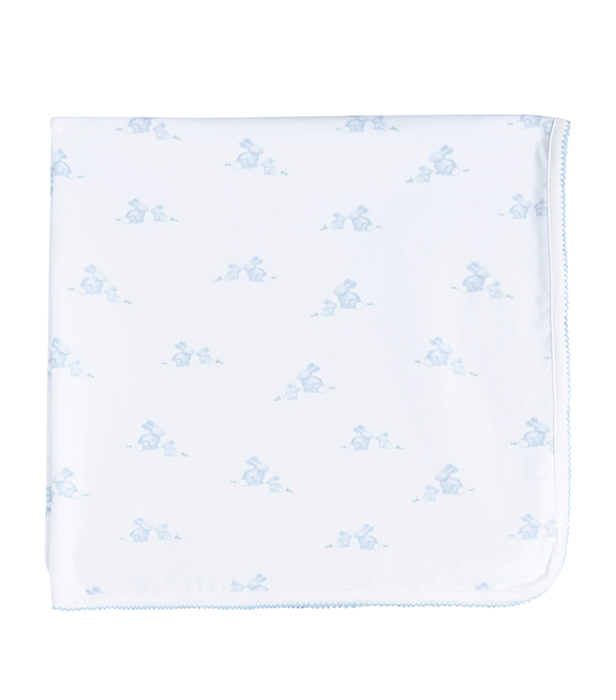 Trotters Organic Cotton Lapinou Bunny Blanket In White