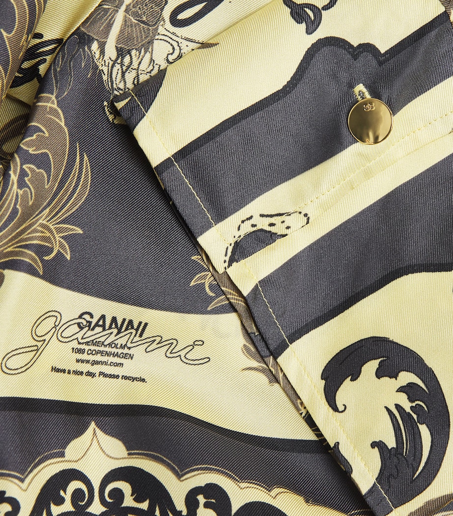 Silk Ornate Maxi Dress 308 POPCORN Image 5