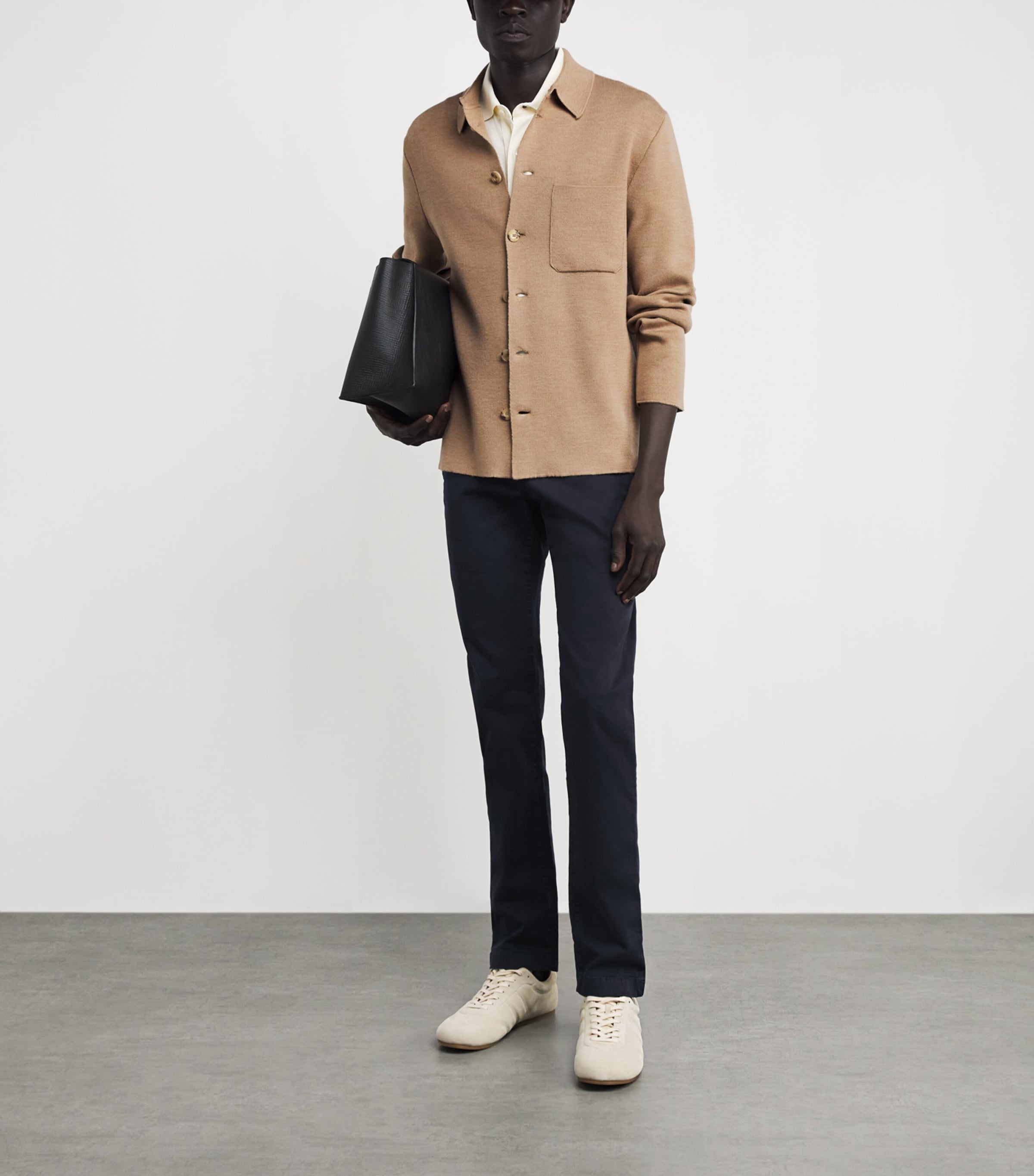 Wool-Blend Cardigan E24 ALMOND BROWN Image 2