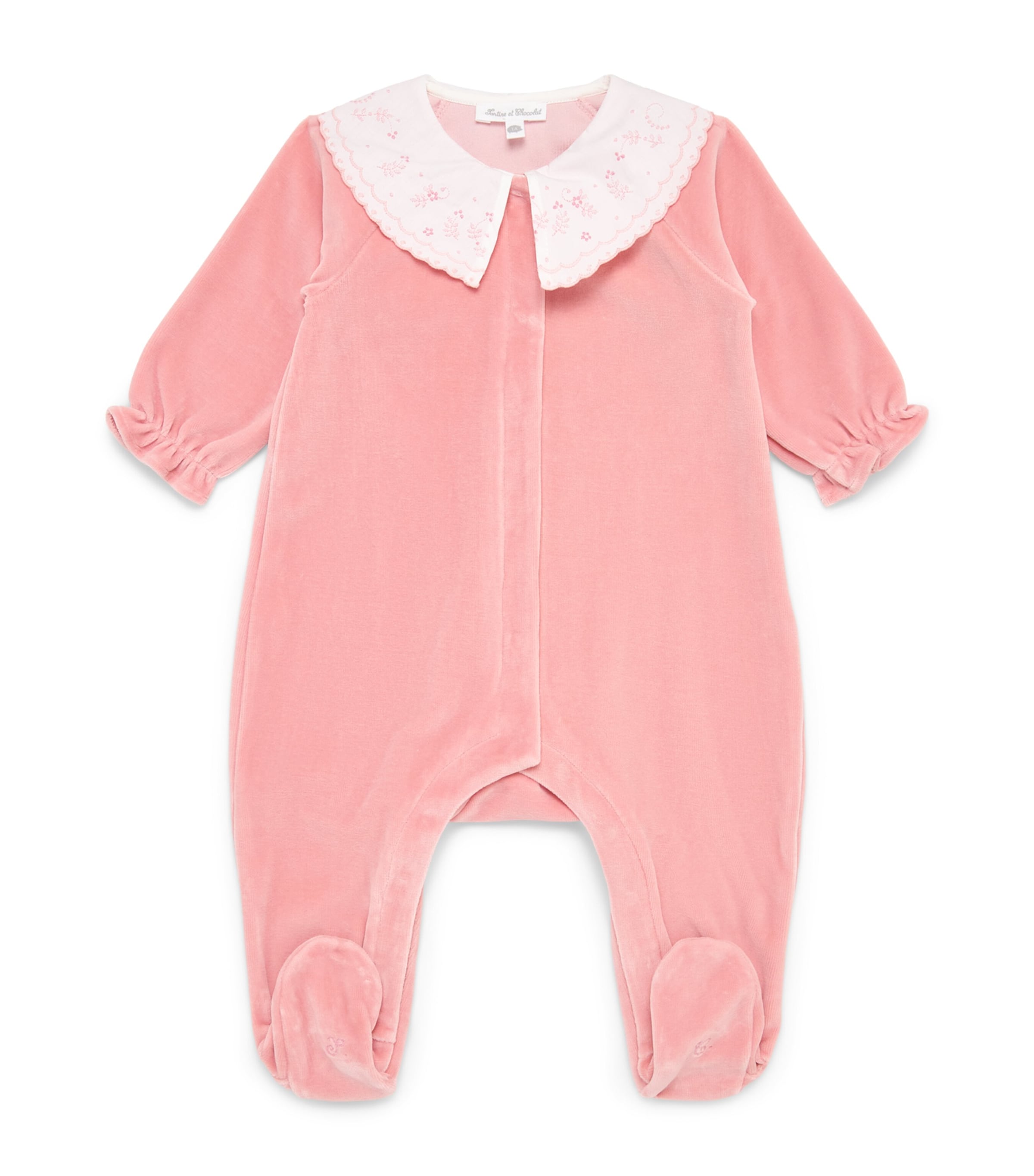 Cotton-Blend Velvet All-In-One (Newborn-24 Months) 36P CHE Image 1