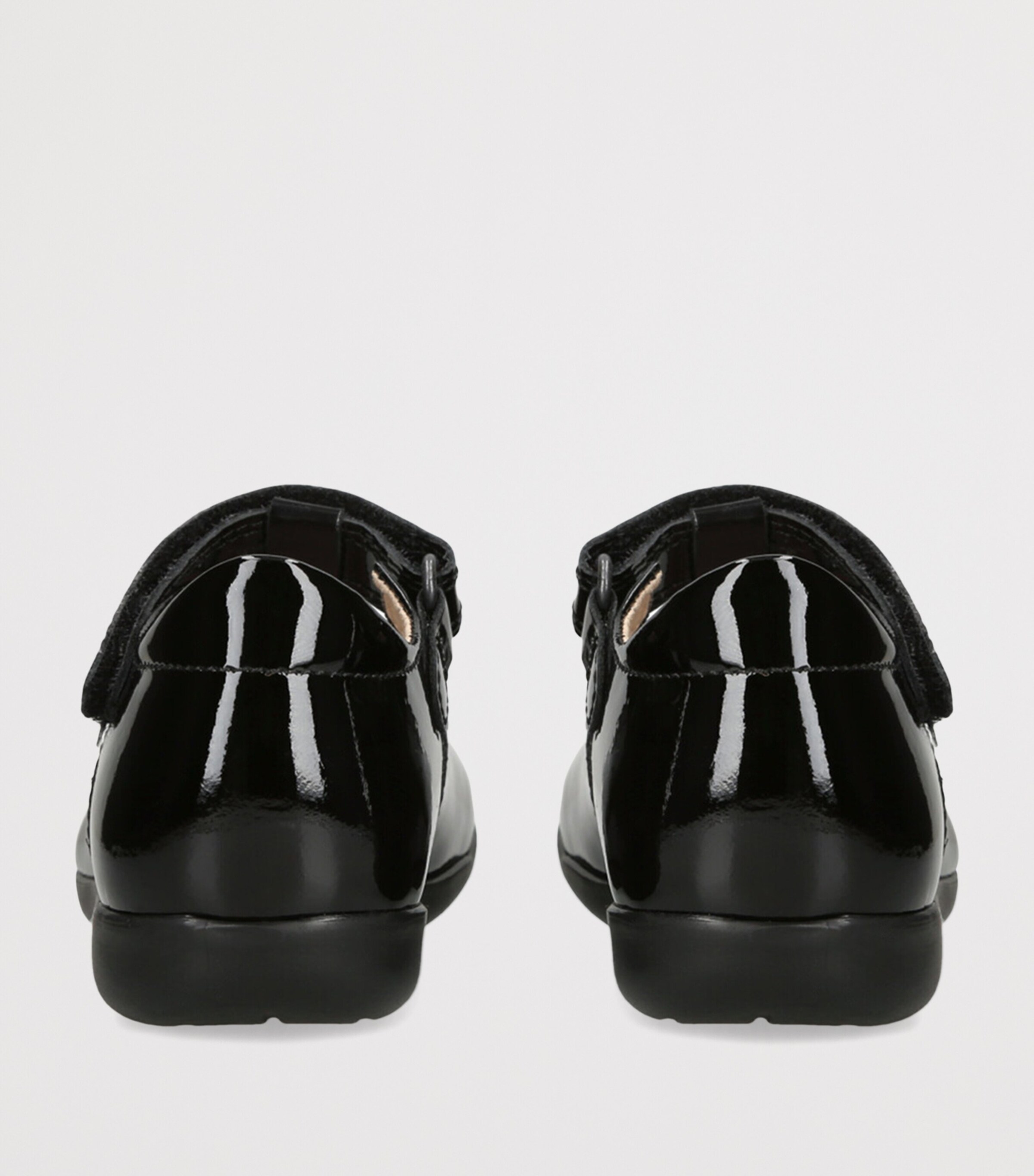 Trotters Leather Evie School Shoes Black Image 2