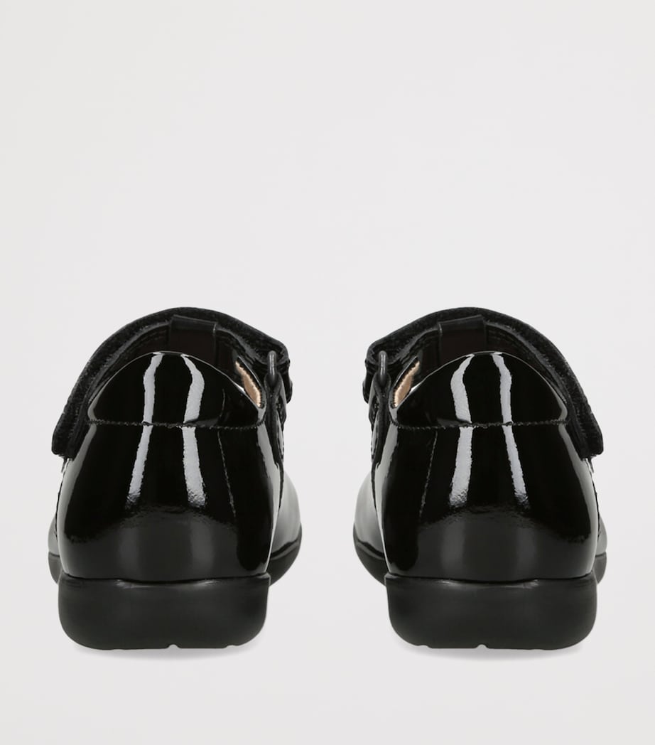 Trotters Leather Evie School Shoes Black Image 2