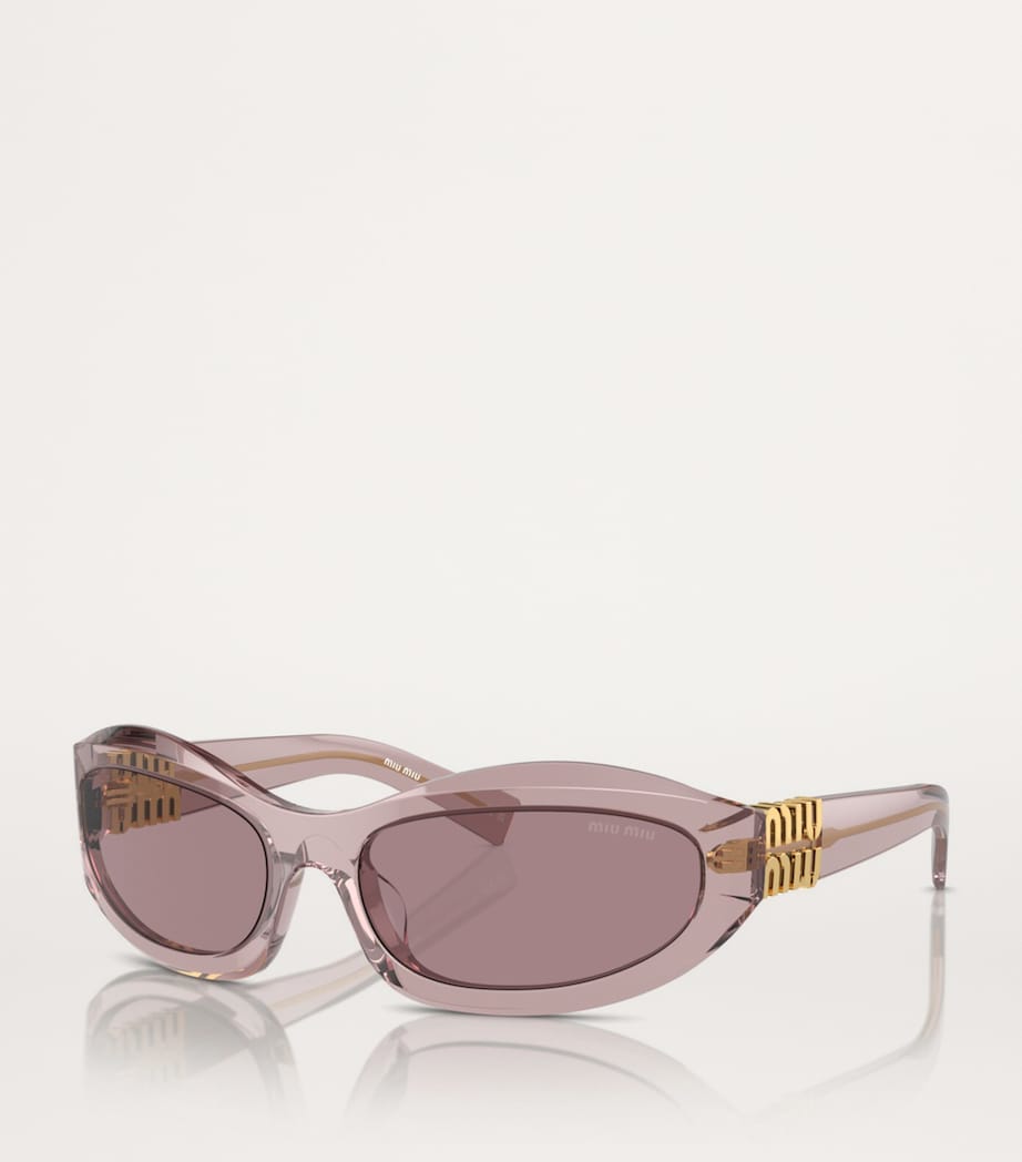 Acetate Oval MU14ZS Sunglasses 12W20I Image 2