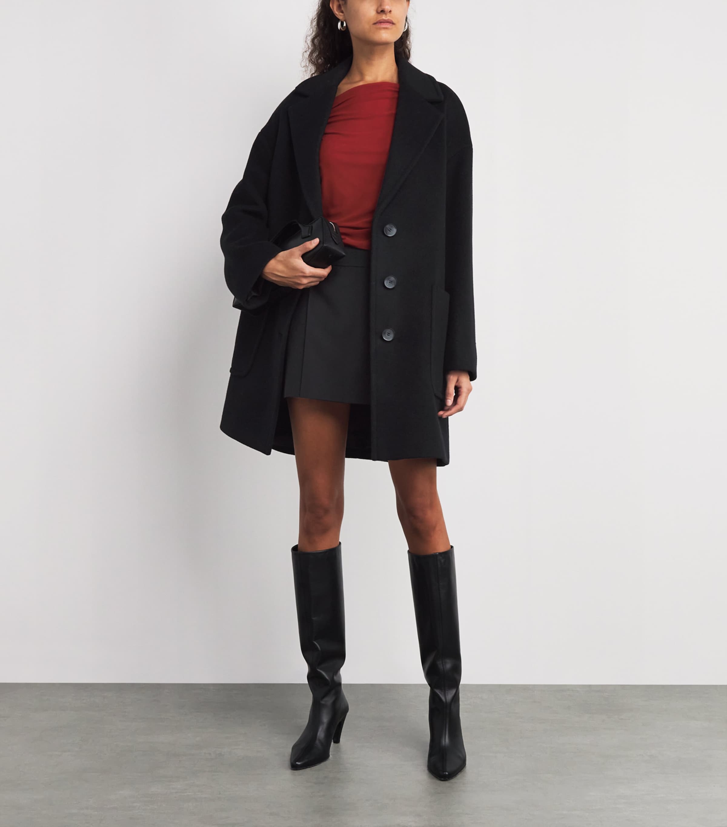 Wool Coat BLACK Image 2