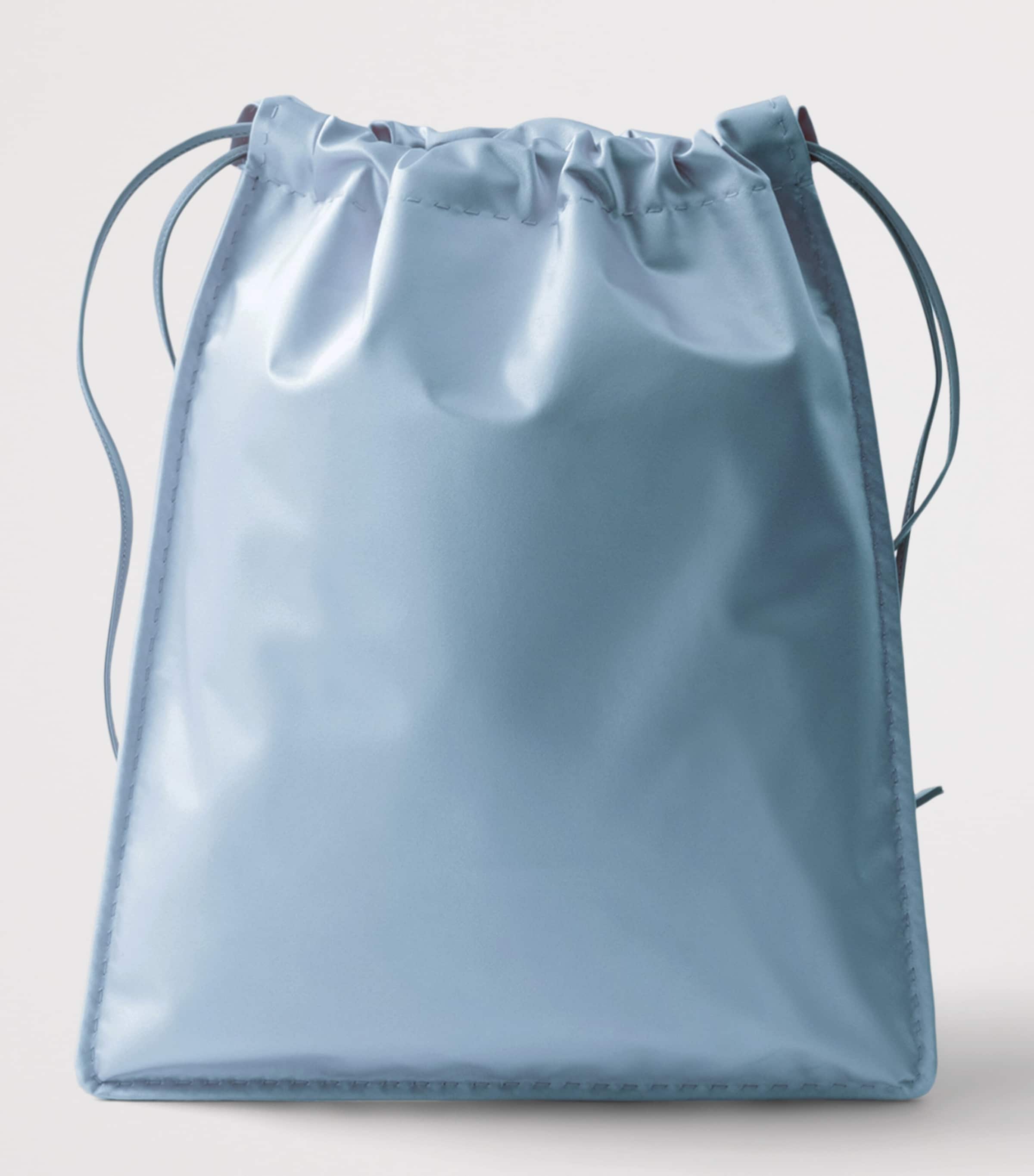 Prada Silk Duchesse Wish Pouch Light Blue Image 3