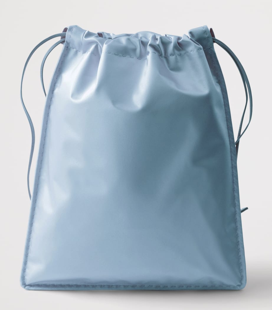 Prada Silk Duchesse Wish Pouch Light Blue Image 3