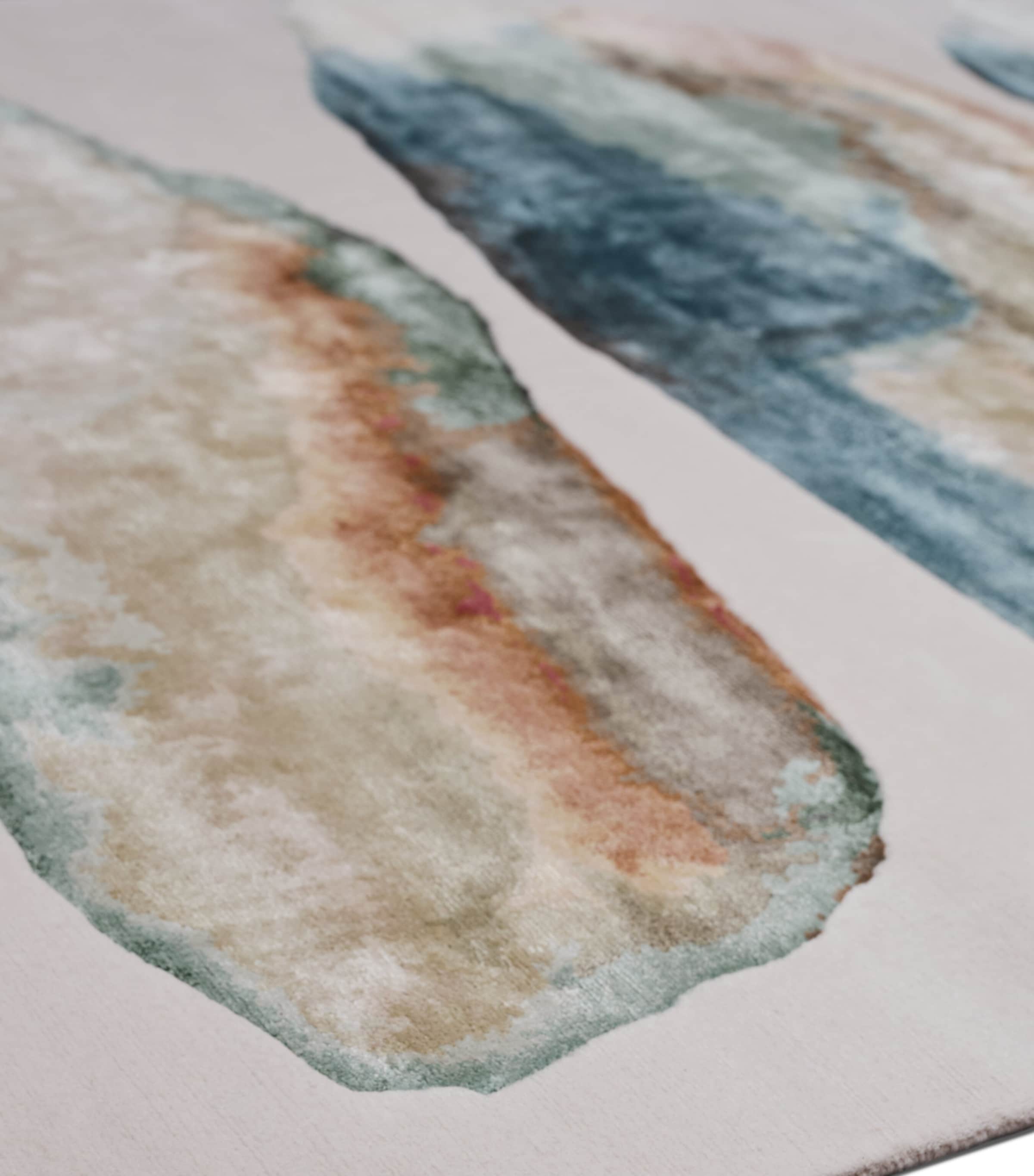 Wool-Silk Tili Sea Rug (2.74m x 1.83m) MULTICOLOUR Image 3