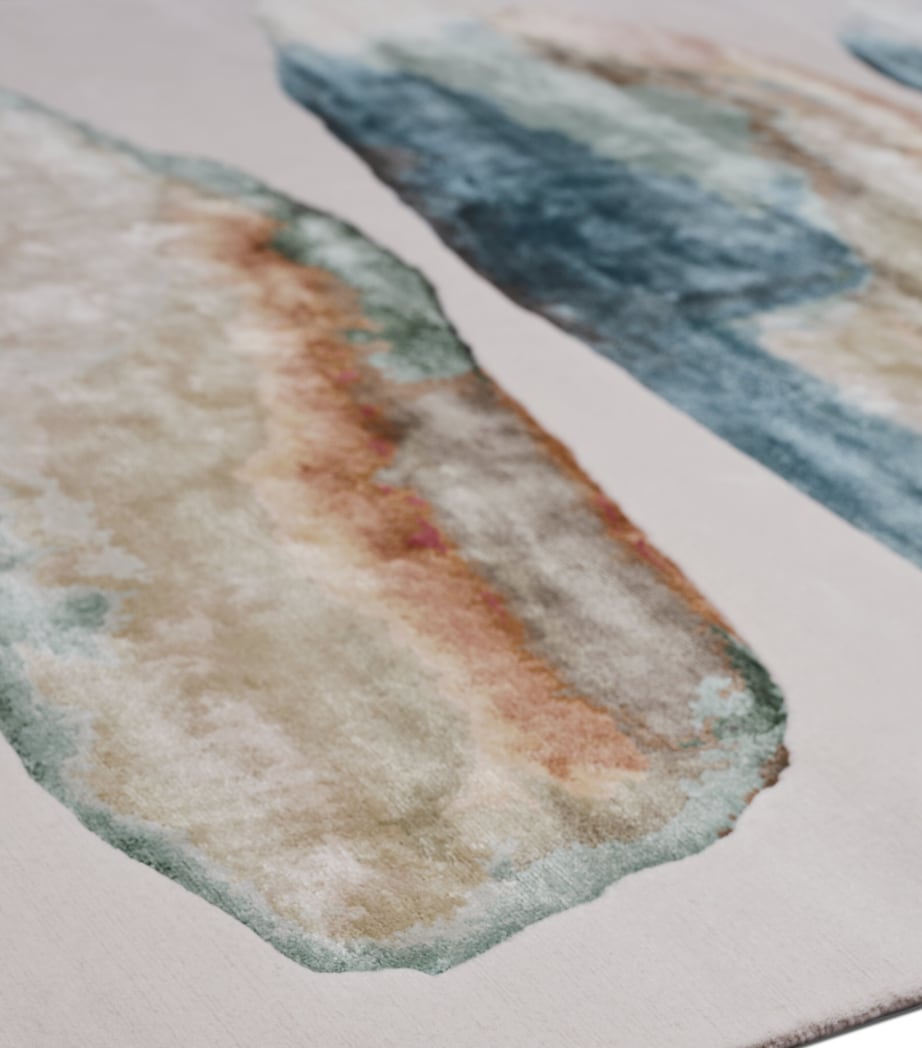 Wool-Silk Tili Sea Rug (2.74m x 1.83m) MULTICOLOUR Image 3