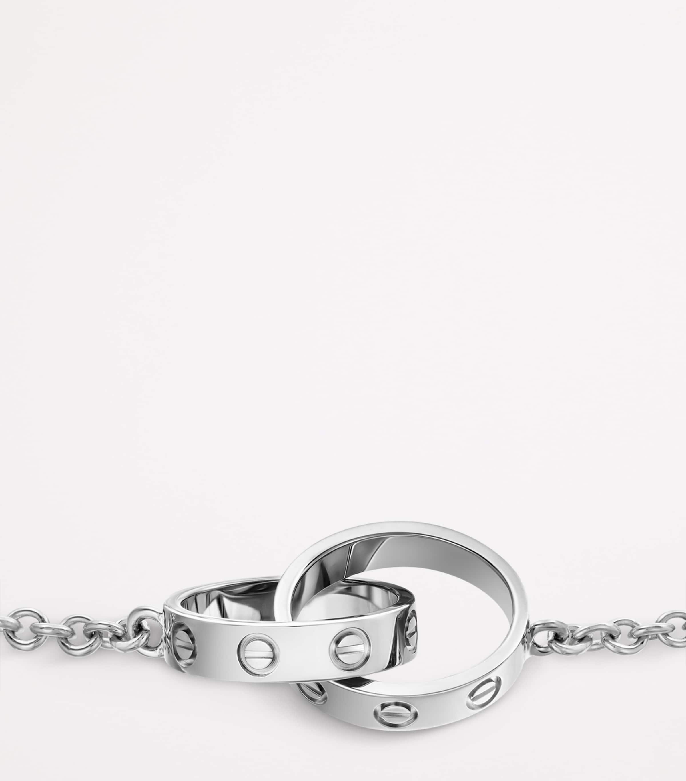 Cartier White Gold LOVE Chain Bracelet White Gold Image 5