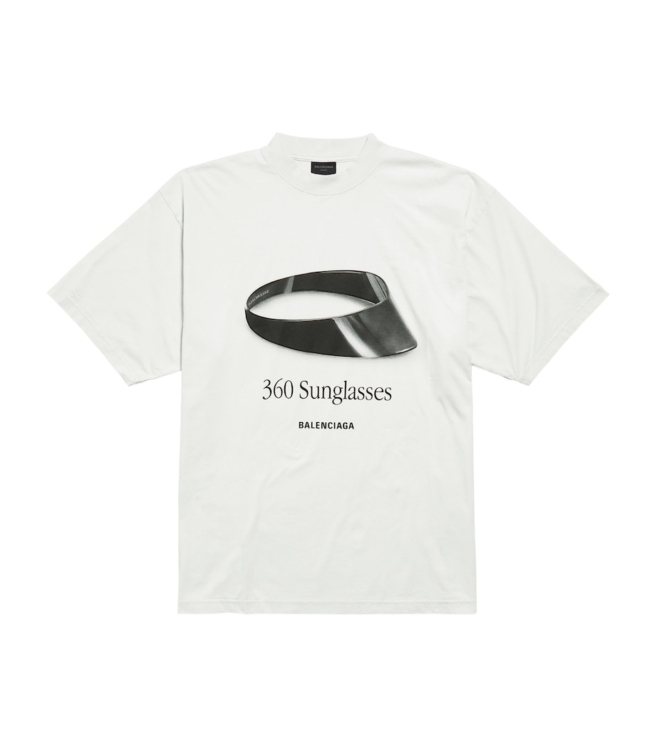 Balenciaga Mens Cotton 360 Sunglasses T-Shirt Image 1