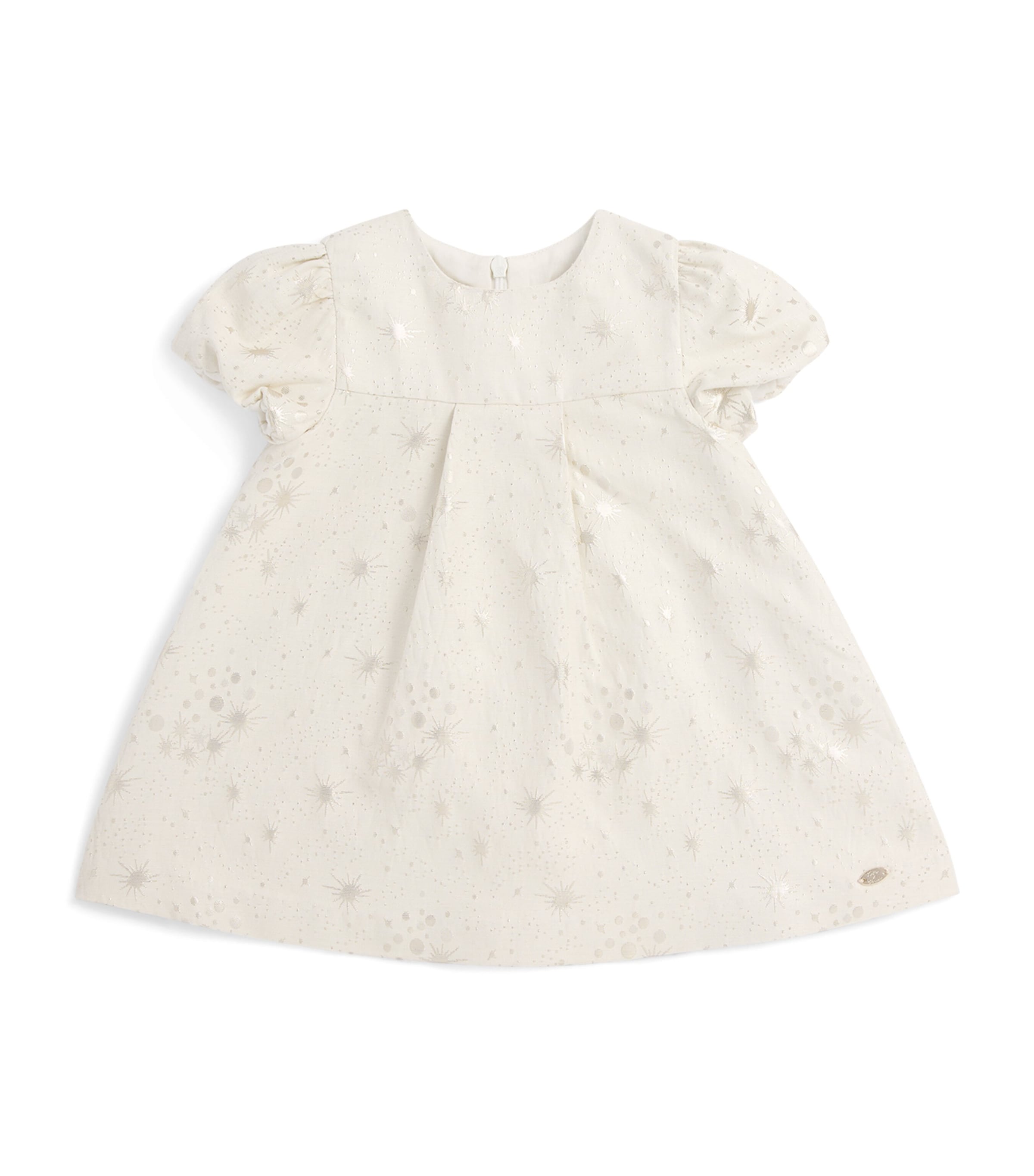 Tartine et Chocolat Star-Pattern Dress (3 Months - 4 Years) Nacre Image 1