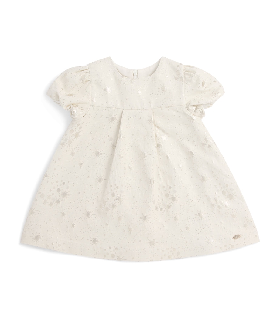Tartine et Chocolat Star-Pattern Dress (3 Months - 4 Years) Nacre Image 1