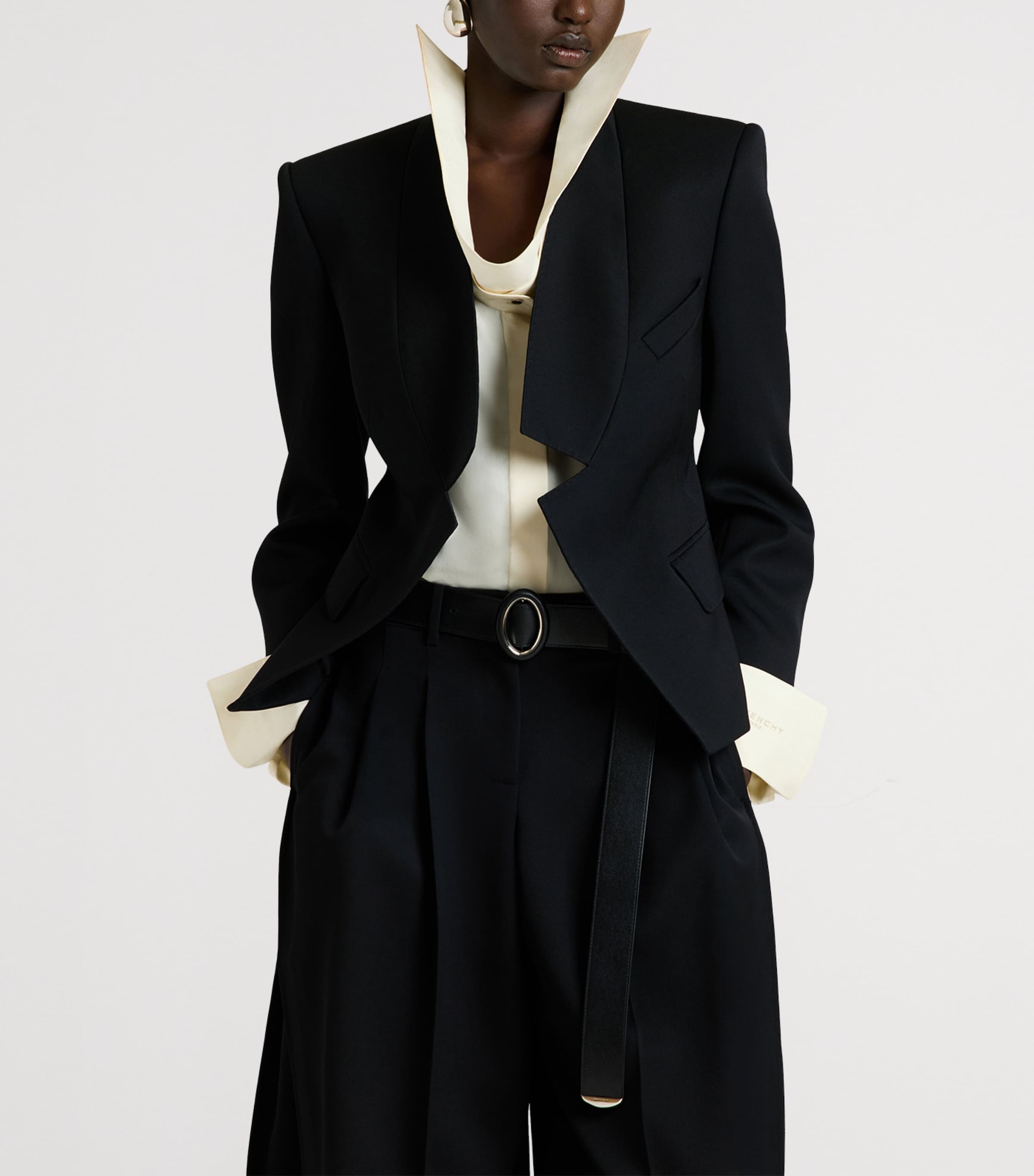 Givenchy Womens Wool Reverse Blazer Image 4