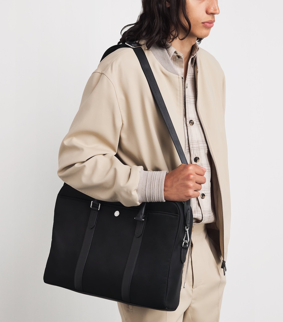 Harrods Nylon Briefcase Black Image 2