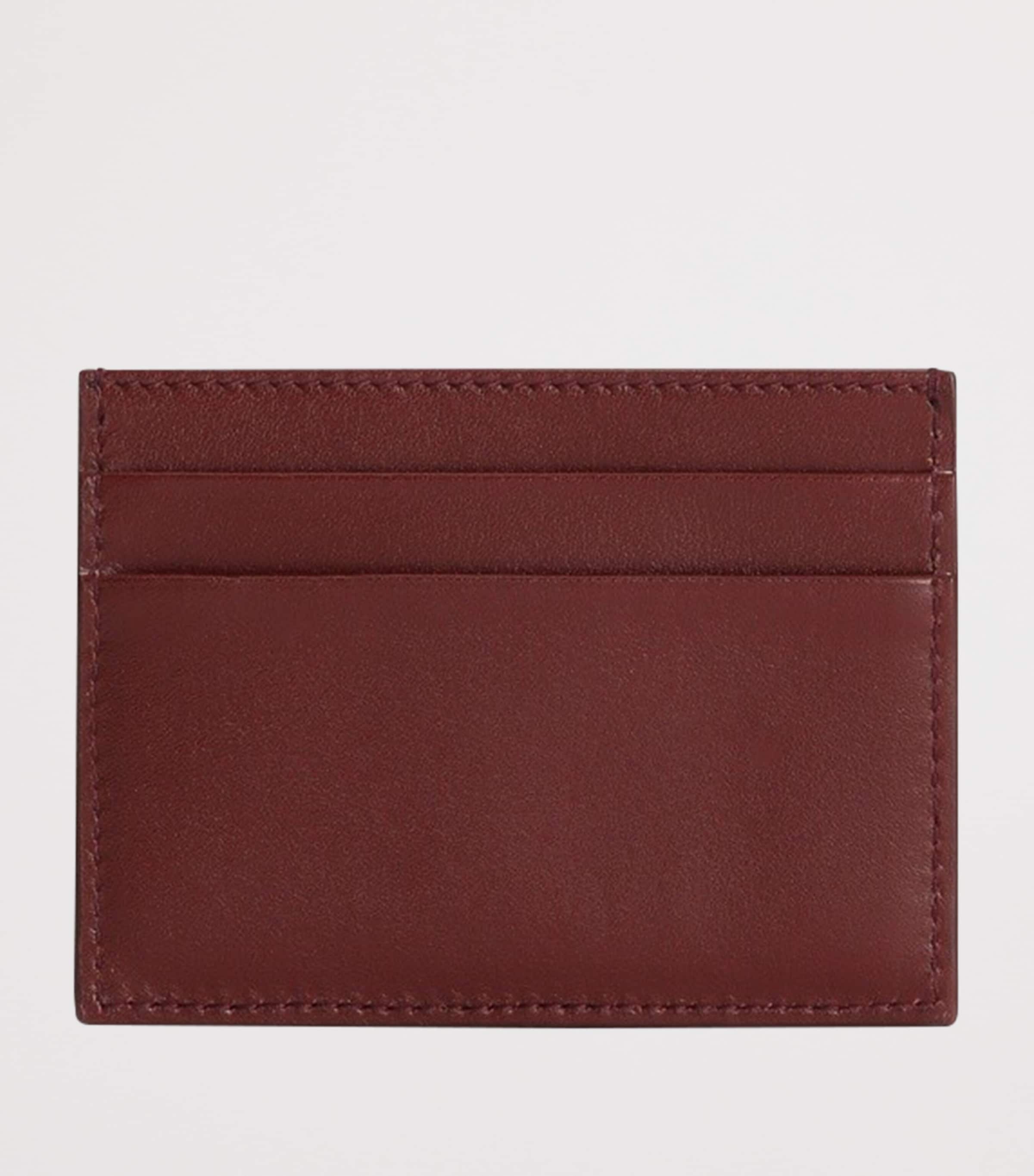 Plongé Calfskin Card Holder 80346-BORDEAUX Image 3